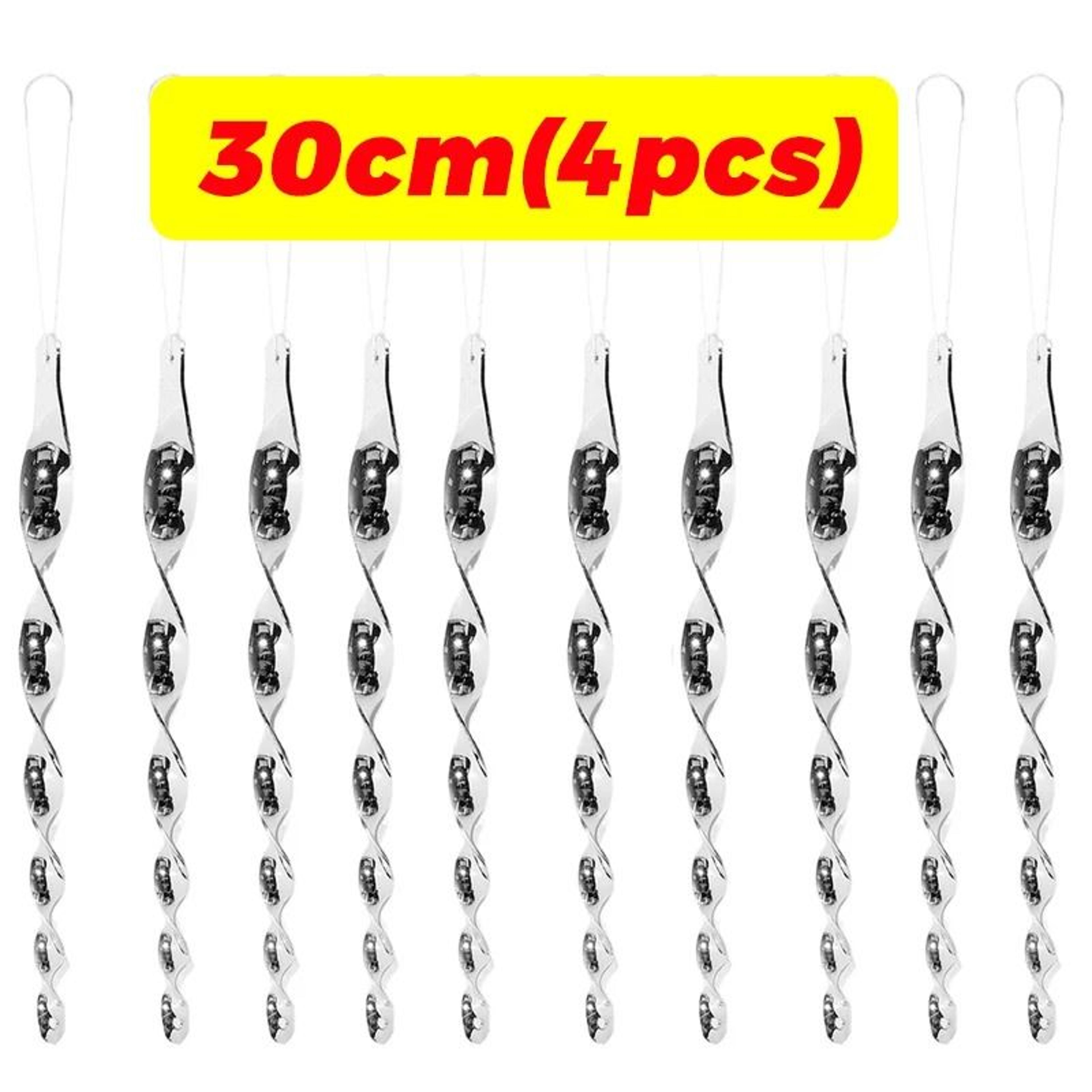 Reflective Bird Deterrent Spiral Rods Wind Rotating Scare Device Garden Decor 7