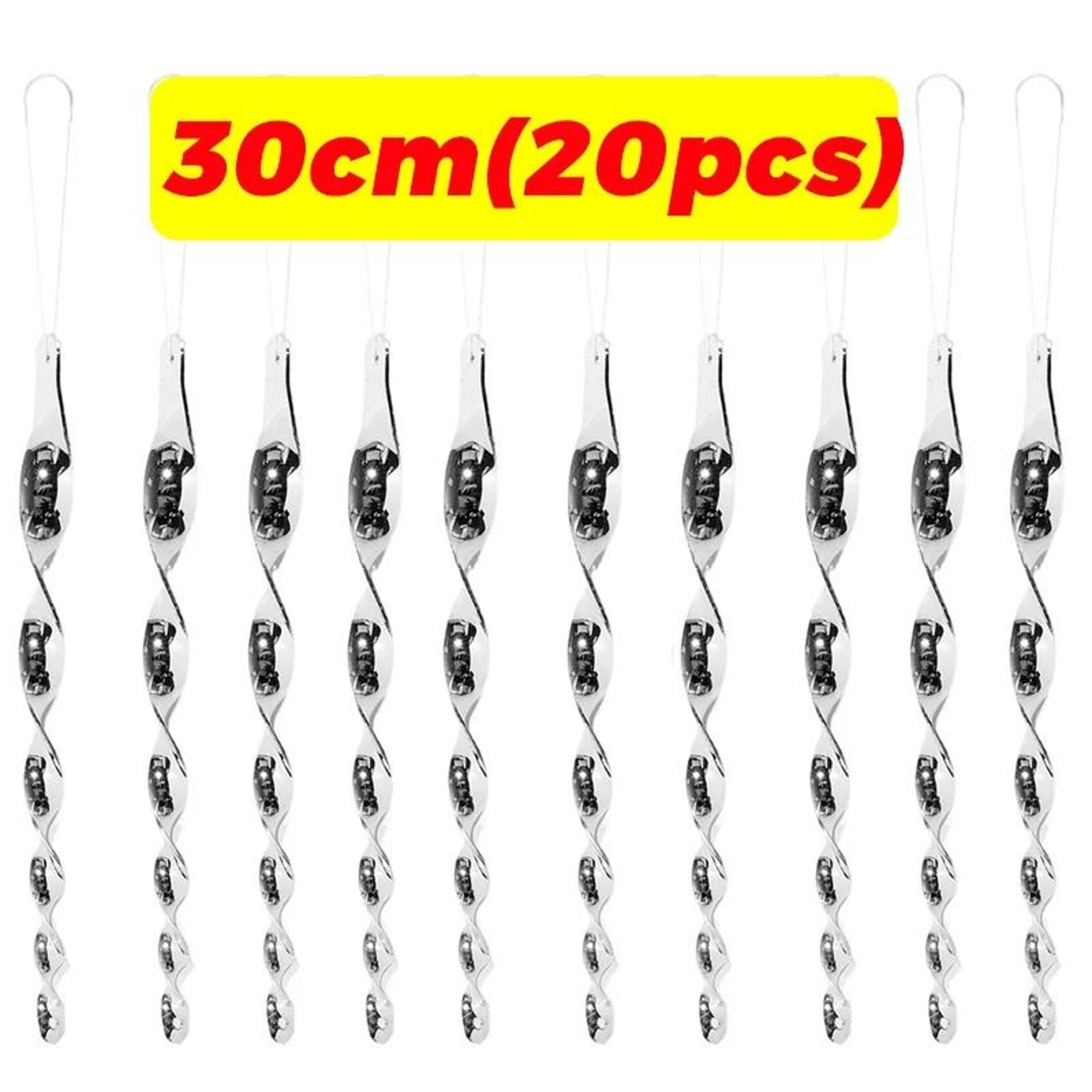 Reflective Bird Deterrent Spiral Rods Wind Rotating Scare Device Garden Decor 20