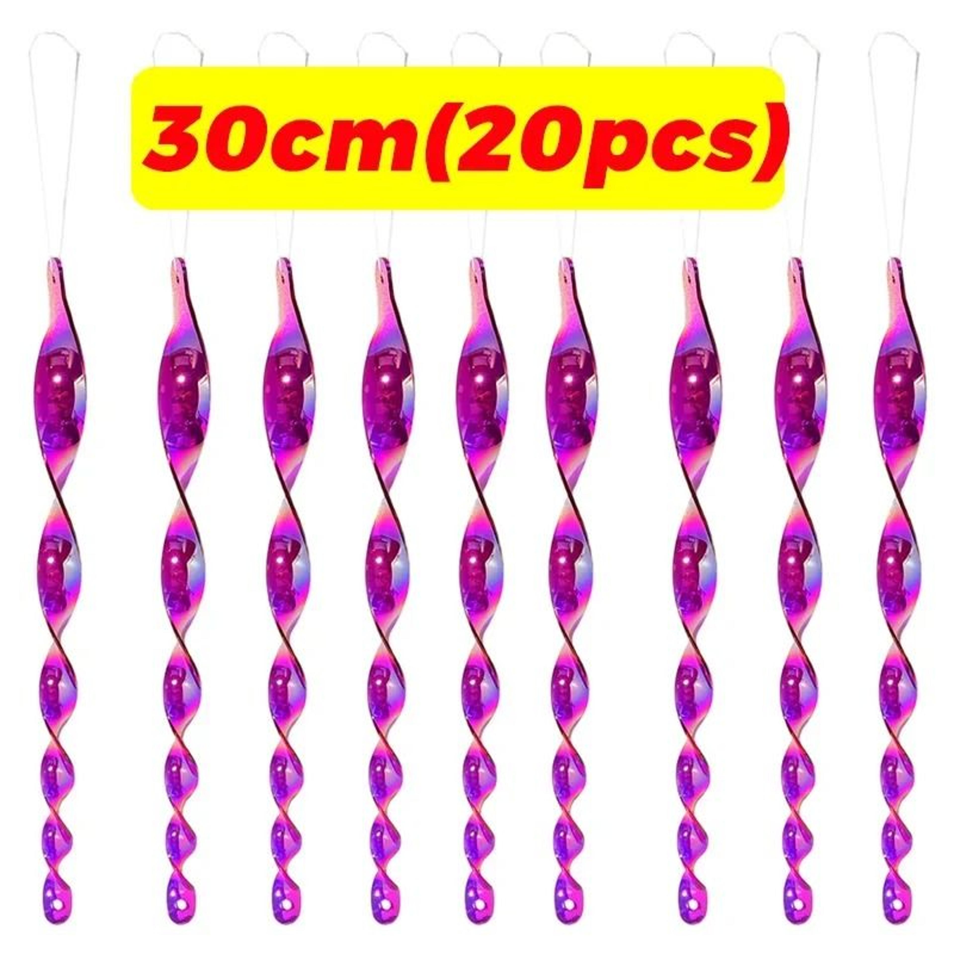 Reflective Bird Deterrent Spiral Rods Wind Rotating Scare Device Garden Decor 22