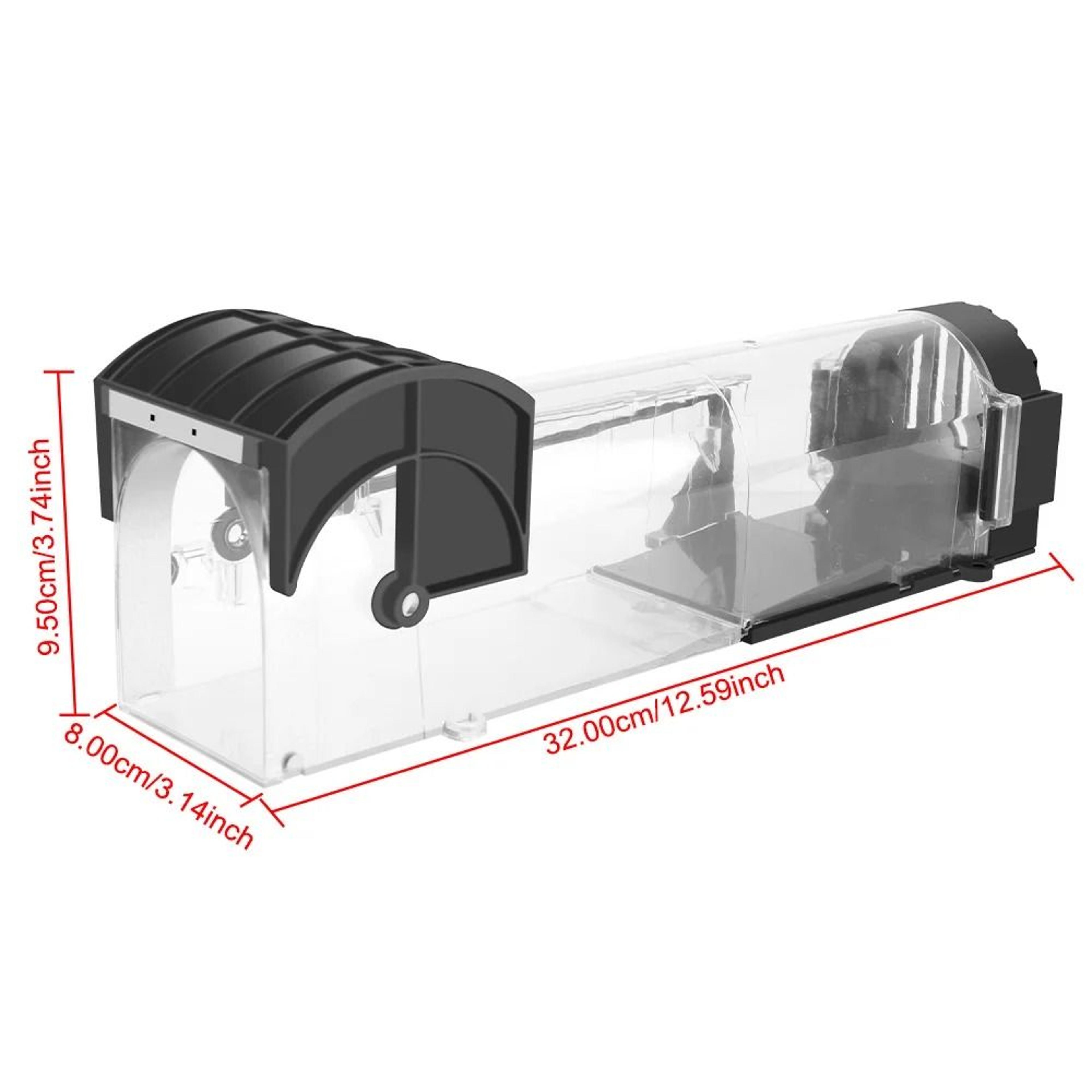 Reusable Humane Plastic Mouse Trap Safe SelfLocking Smart Rodent Catcher 1