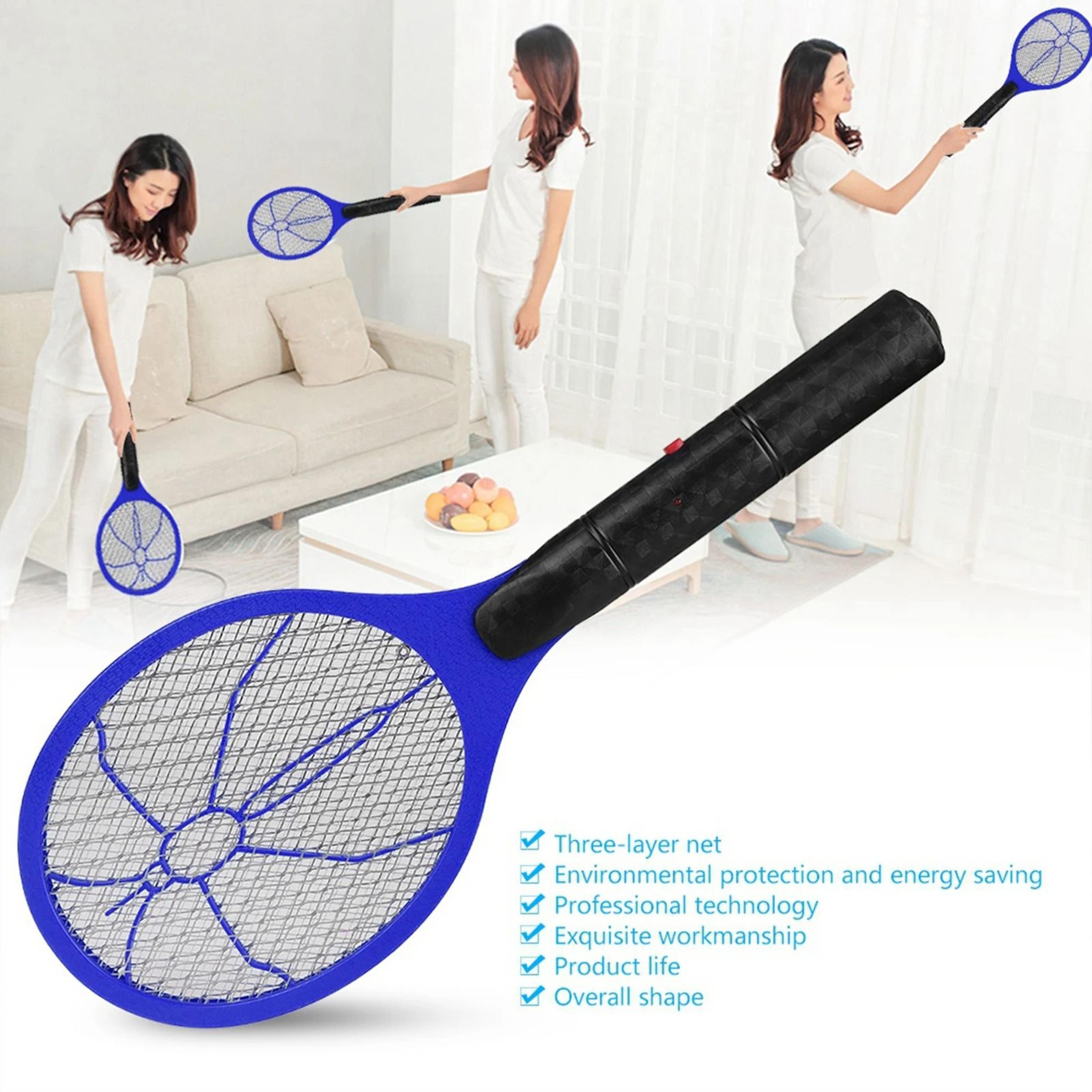 Electric Bug Swatter Cordless Handheld Fly Mosquito Zapper Racket Insect Killer 1