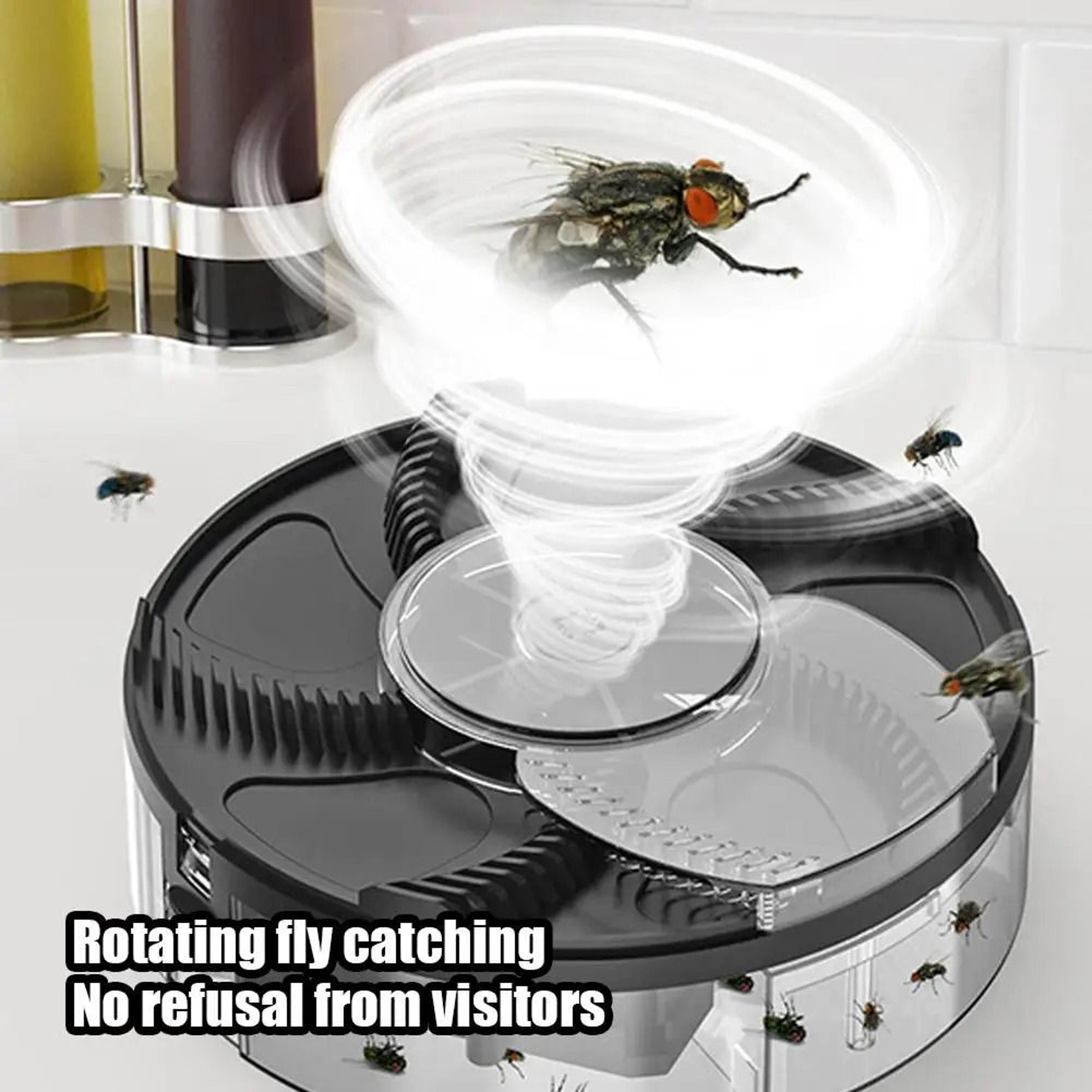 Rechargeable Automatic Electric Fly Trap Quiet Indoor Flying Pest Catcher 0