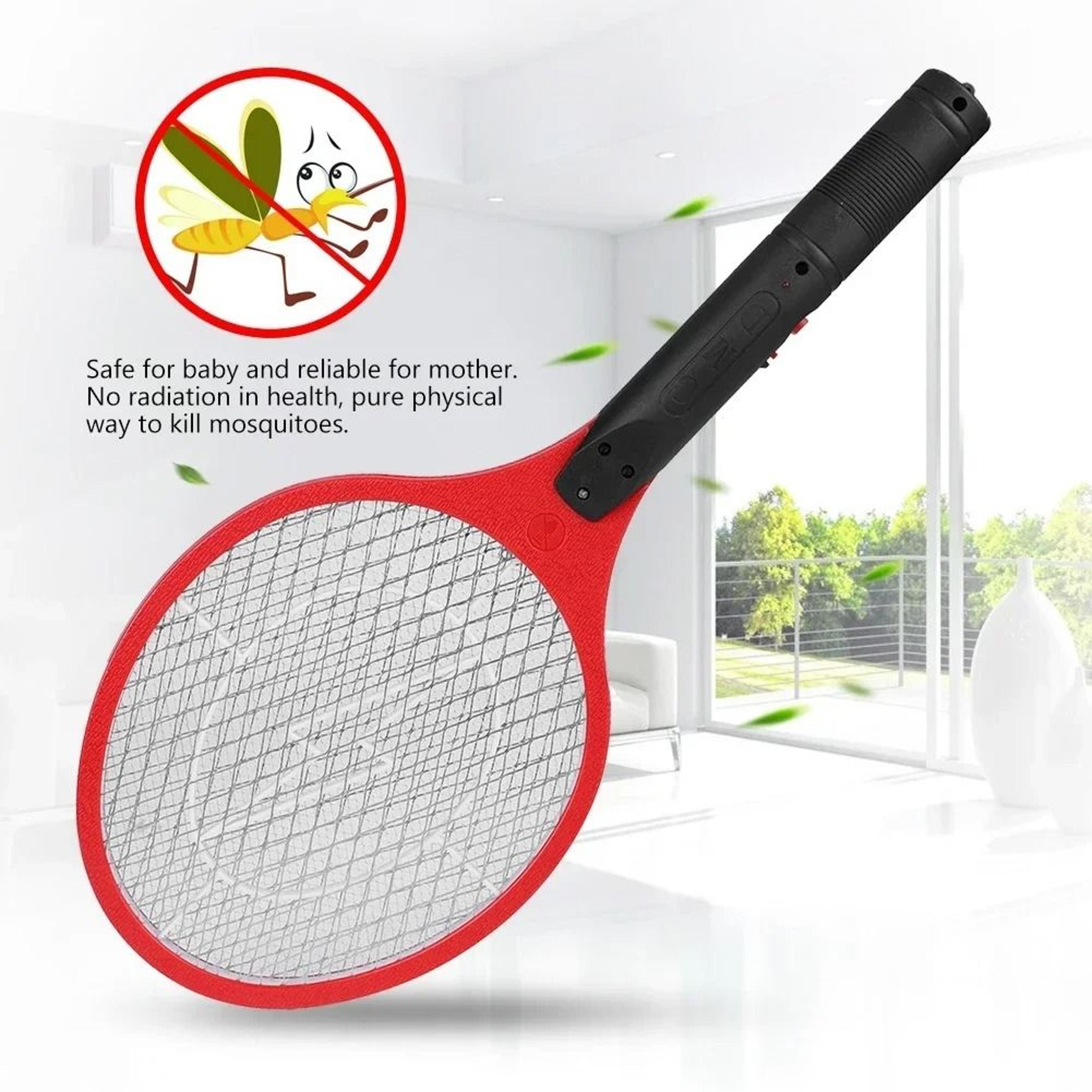 Cordless Rechargeable Electric Fly Swatter Mosquito Zapper Bug Racket 2