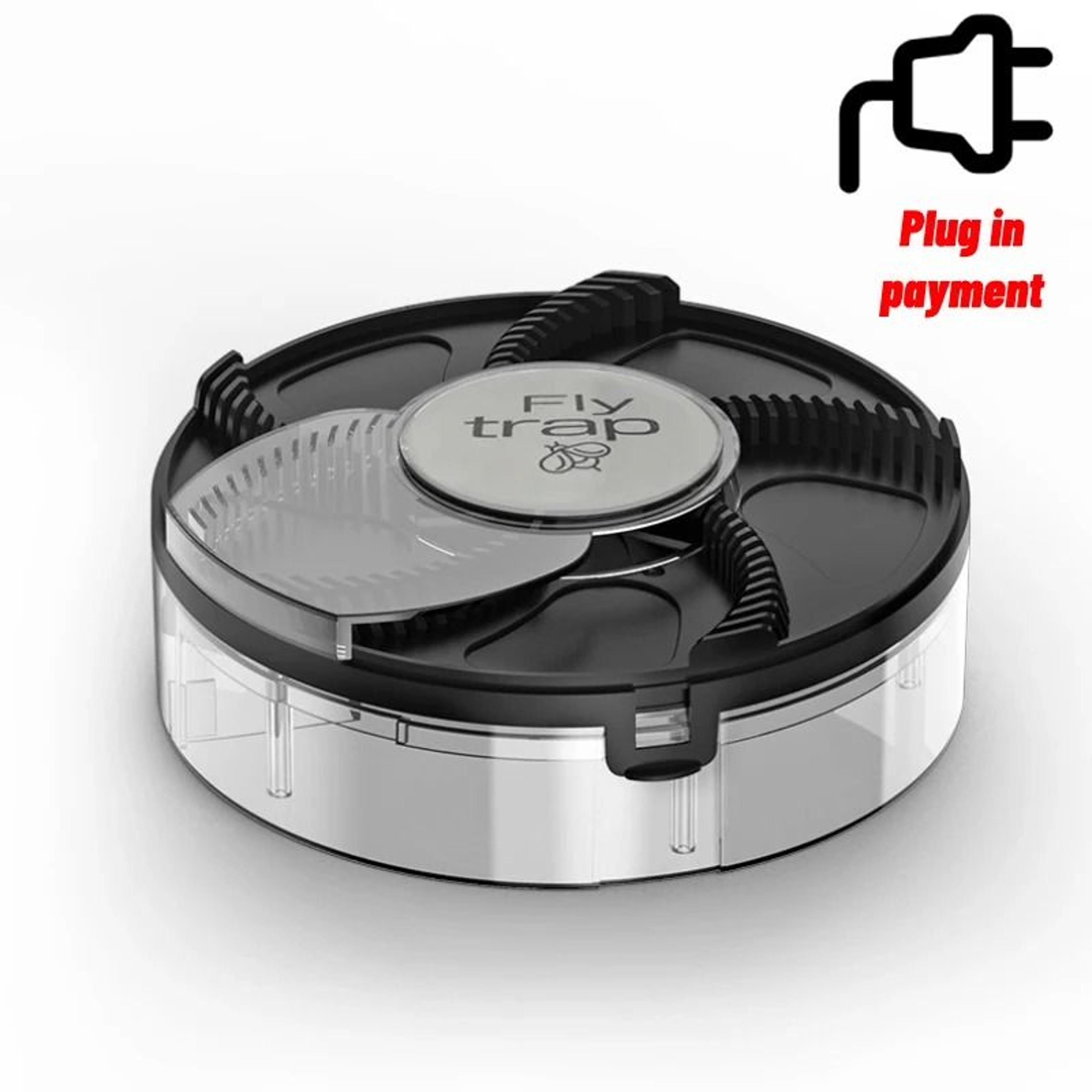 Electric Automatic Fly Trap USB Rechargeable Indoor Garden Flying Pest Catcher 8