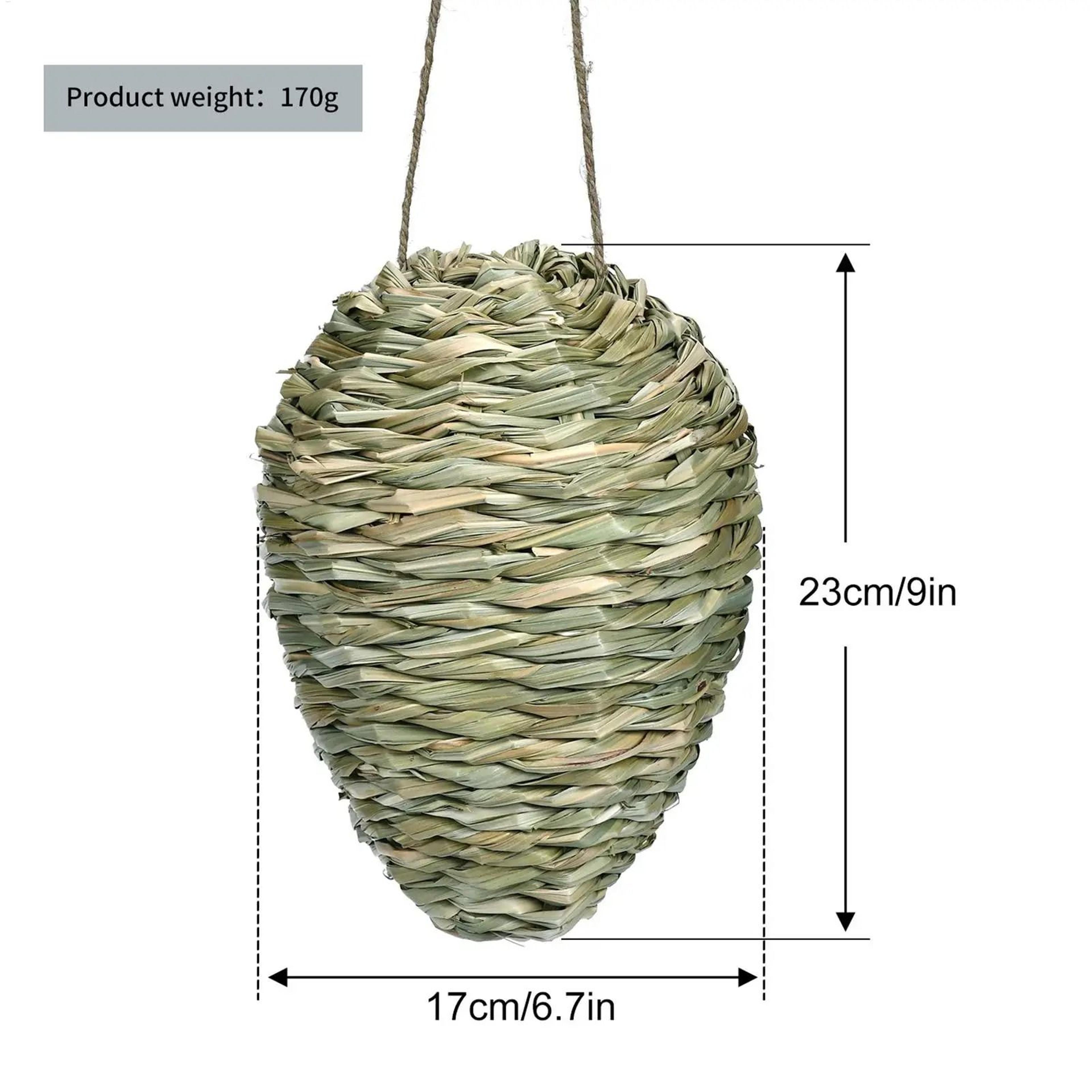 Hanging Fake Hornet Nest Decoy Woven Bee Hive Repellent Garden Yard Patio 5