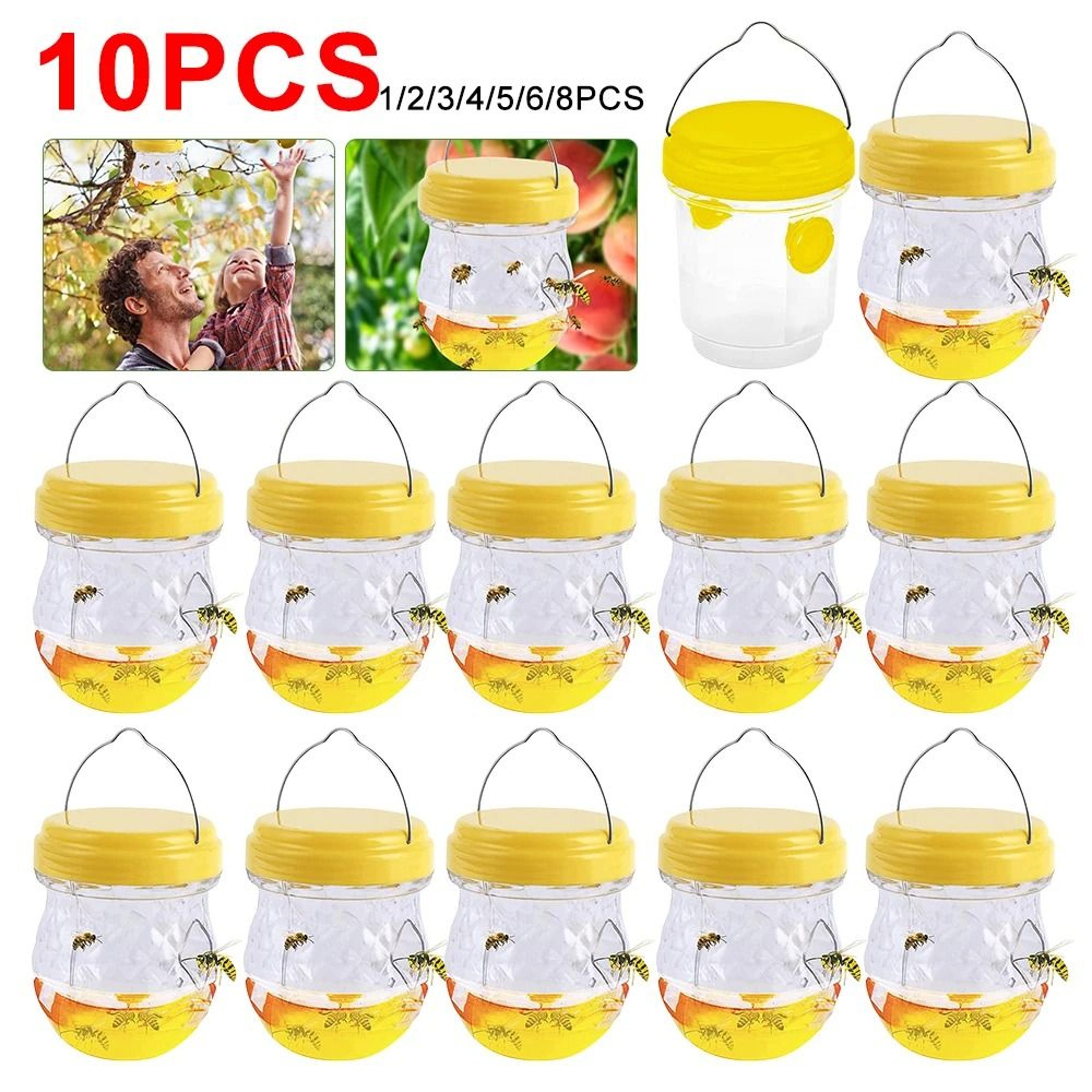 hanging wasp hornet trap reusable bee fly catcher non-toxic pest control