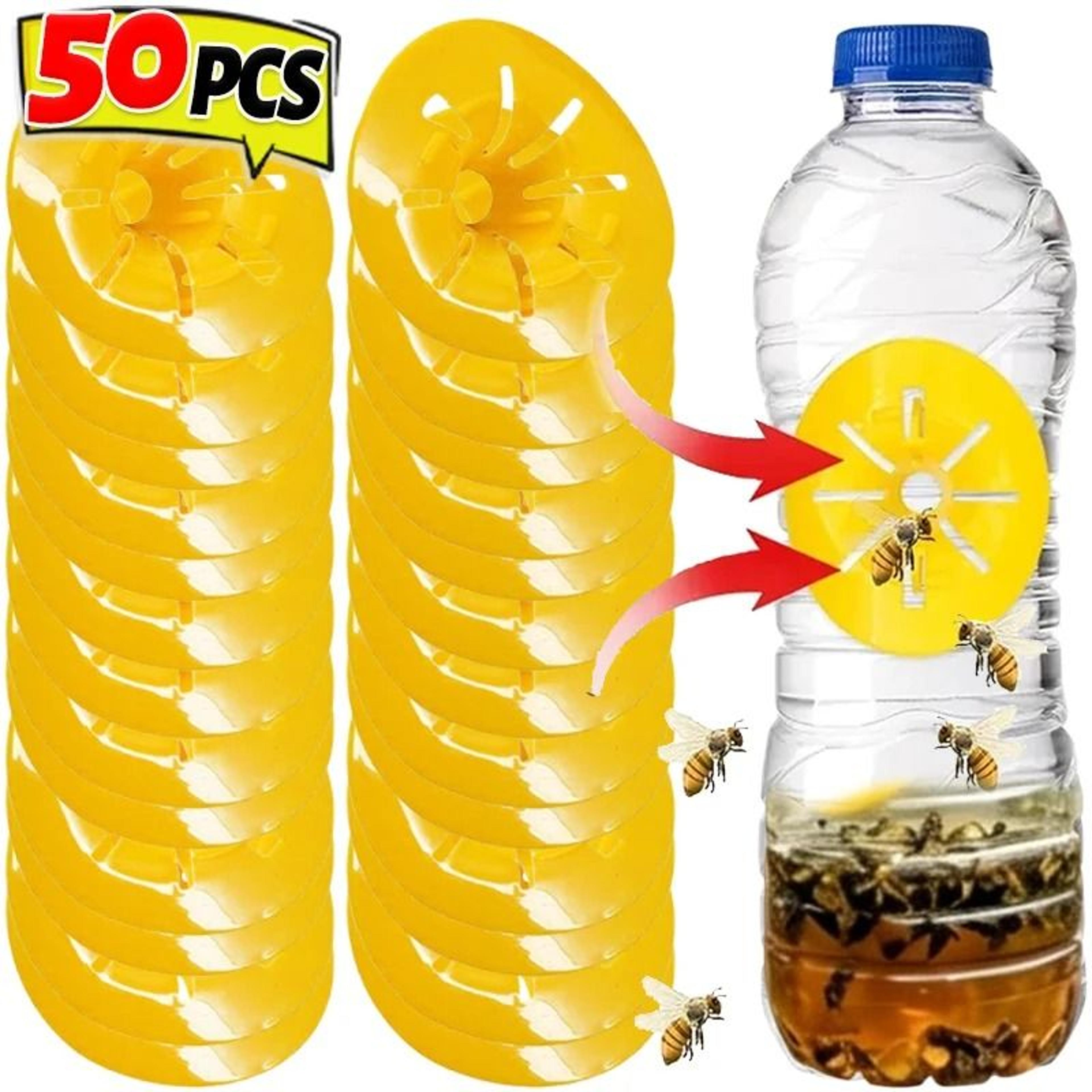 reusable wasp trap funnel flower bee hornet catcher cone plastic bottle insert