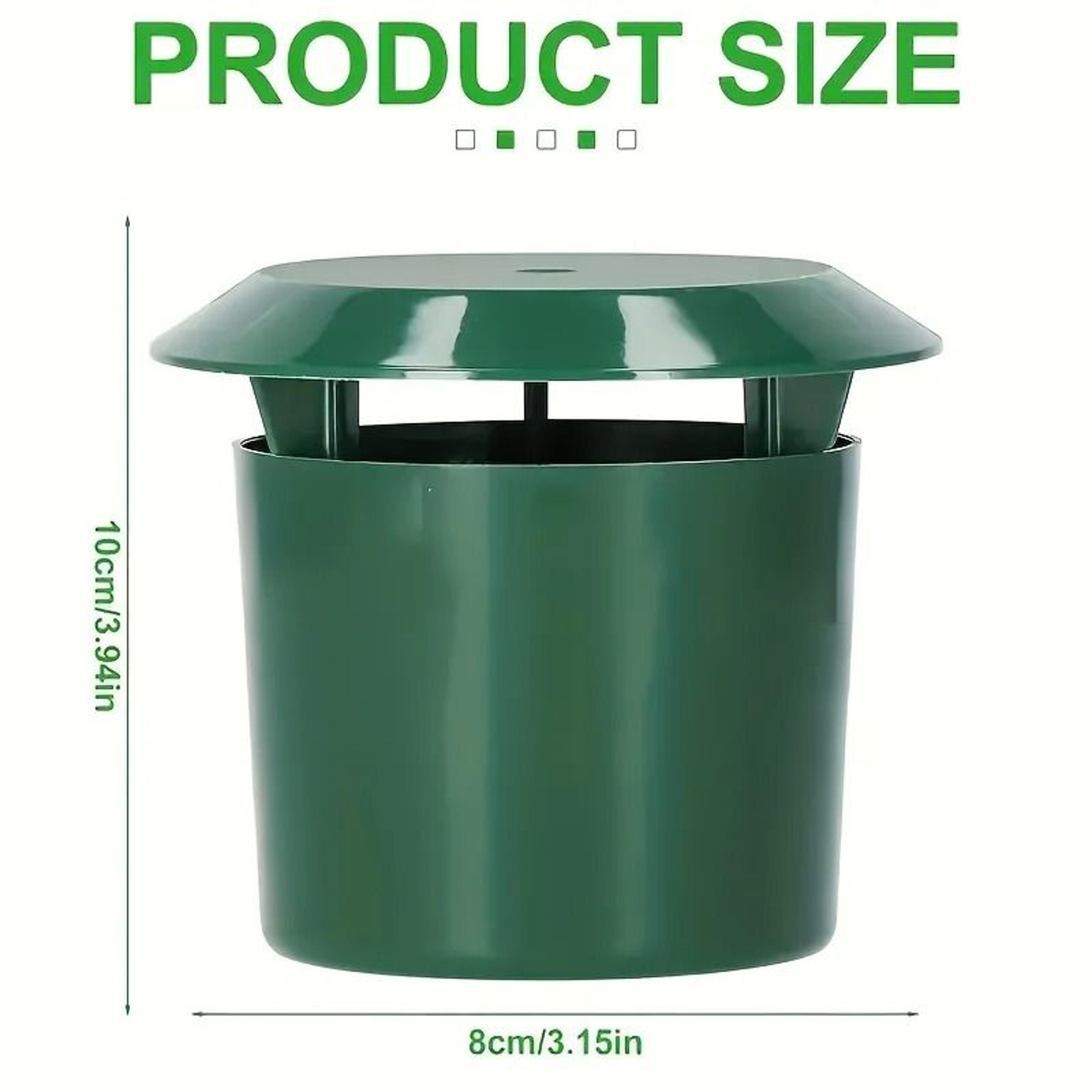 Round Reusable Snail Slug Traps Durable Plastic Lid Garden Pest Catcher 6