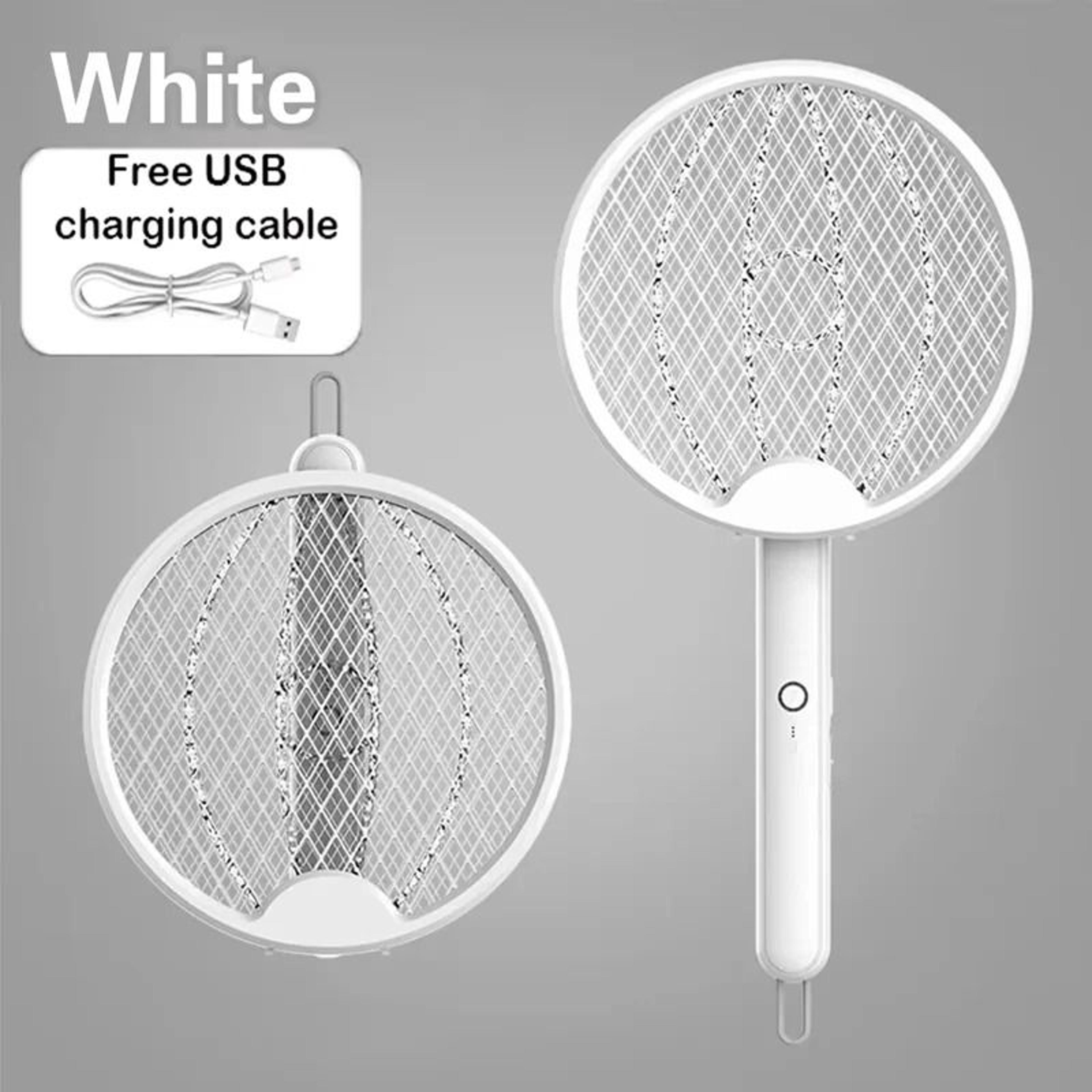 Foldable Electric Mosquito Swatter UV Bug Zapper Rechargeable Trap Lamp 7