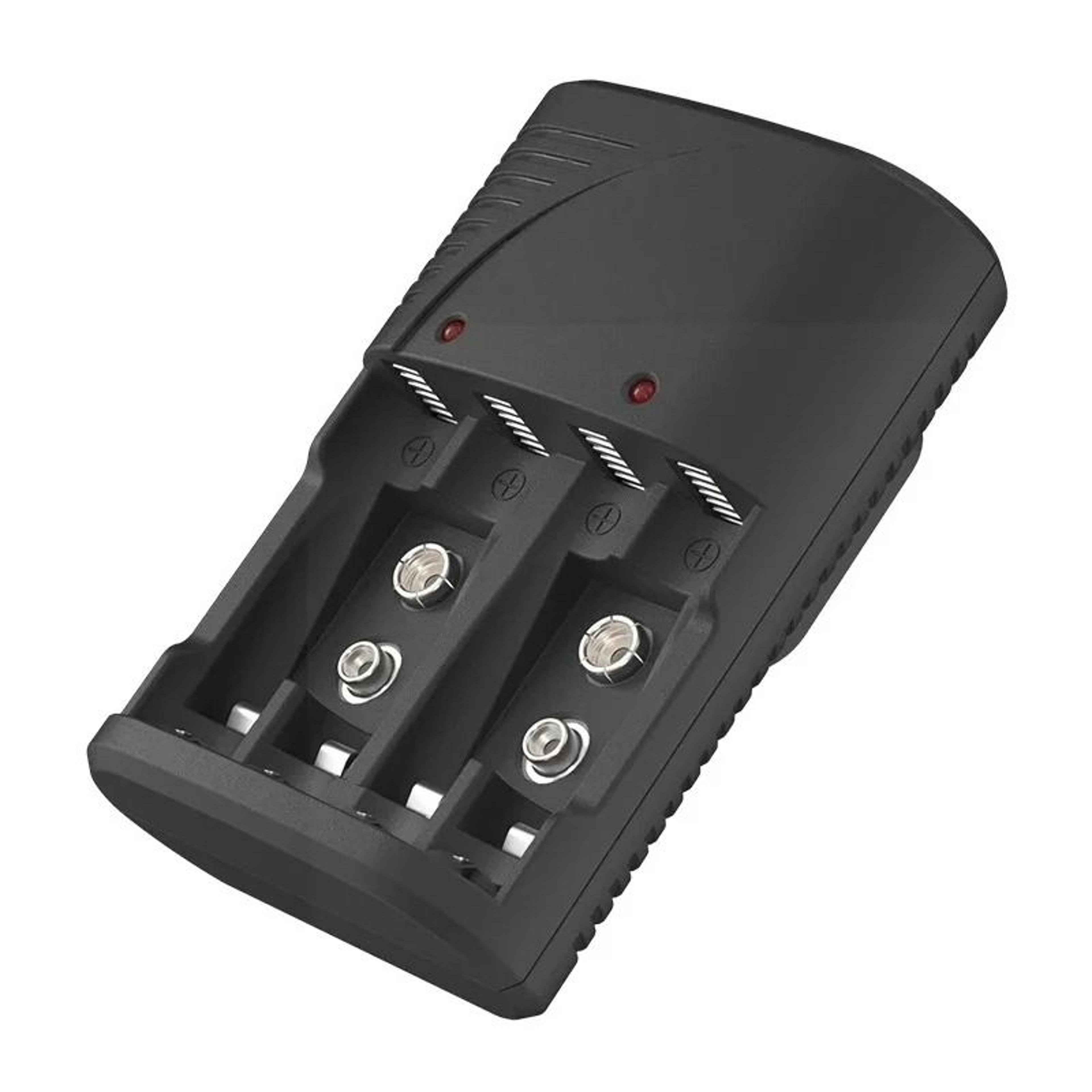 EU Plug Universal Battery Charger 4Slot LED Light For 9V 12V AA AAA Battery 1