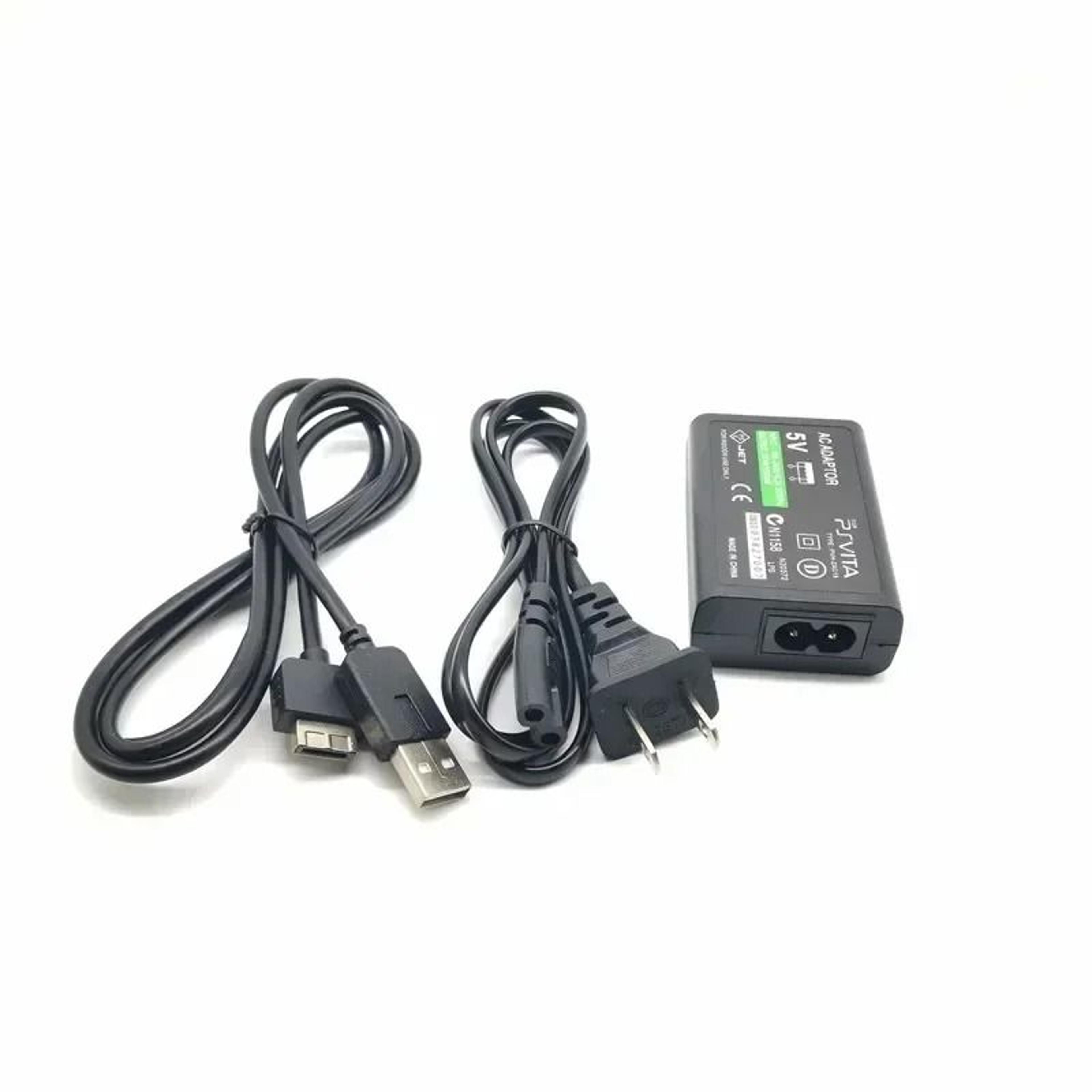AC Wall Charger Power Adapter USB Data Cable Fit Sony PS Vita PSV 1000 8