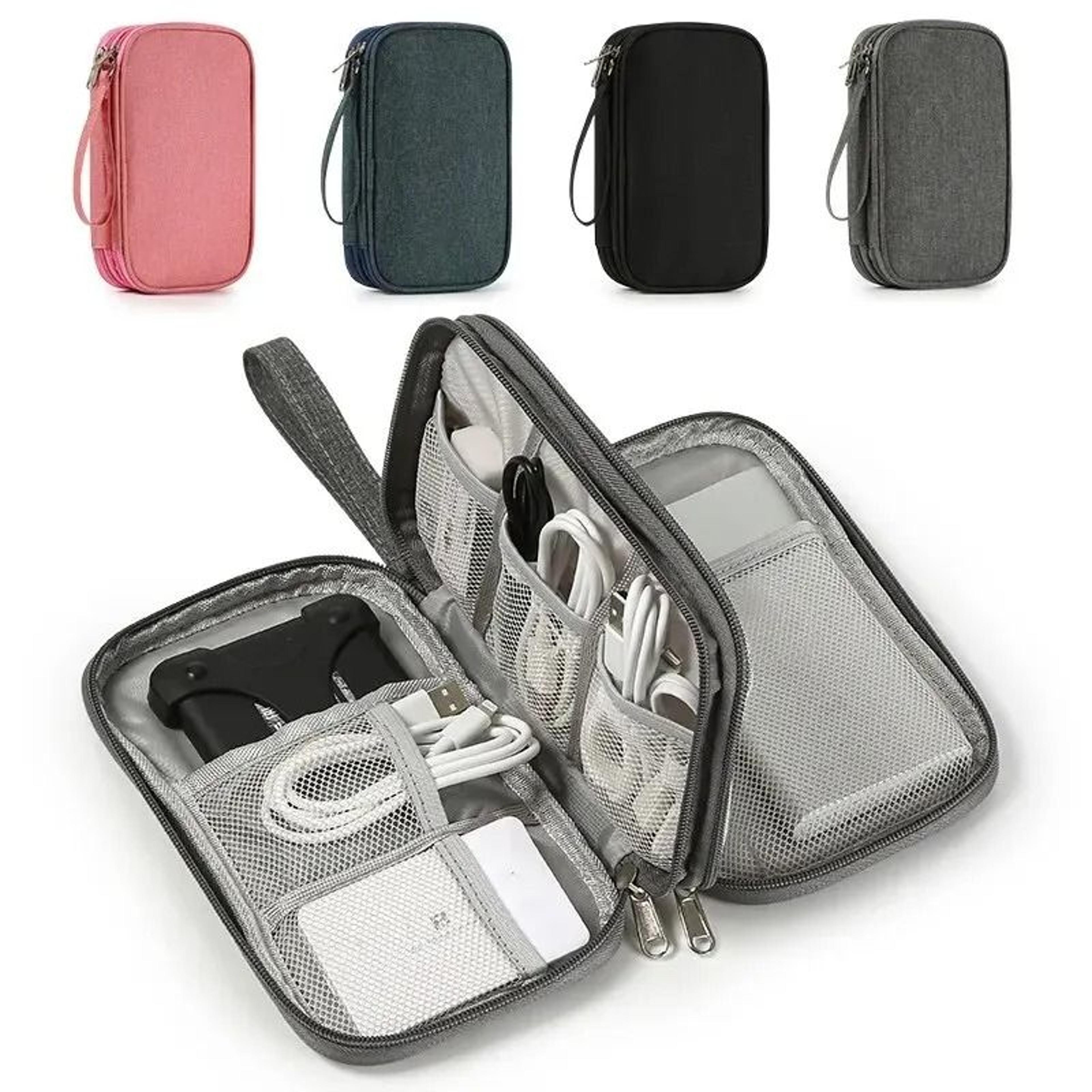 portable travel digital organizer case bag for usb cable power bank headset