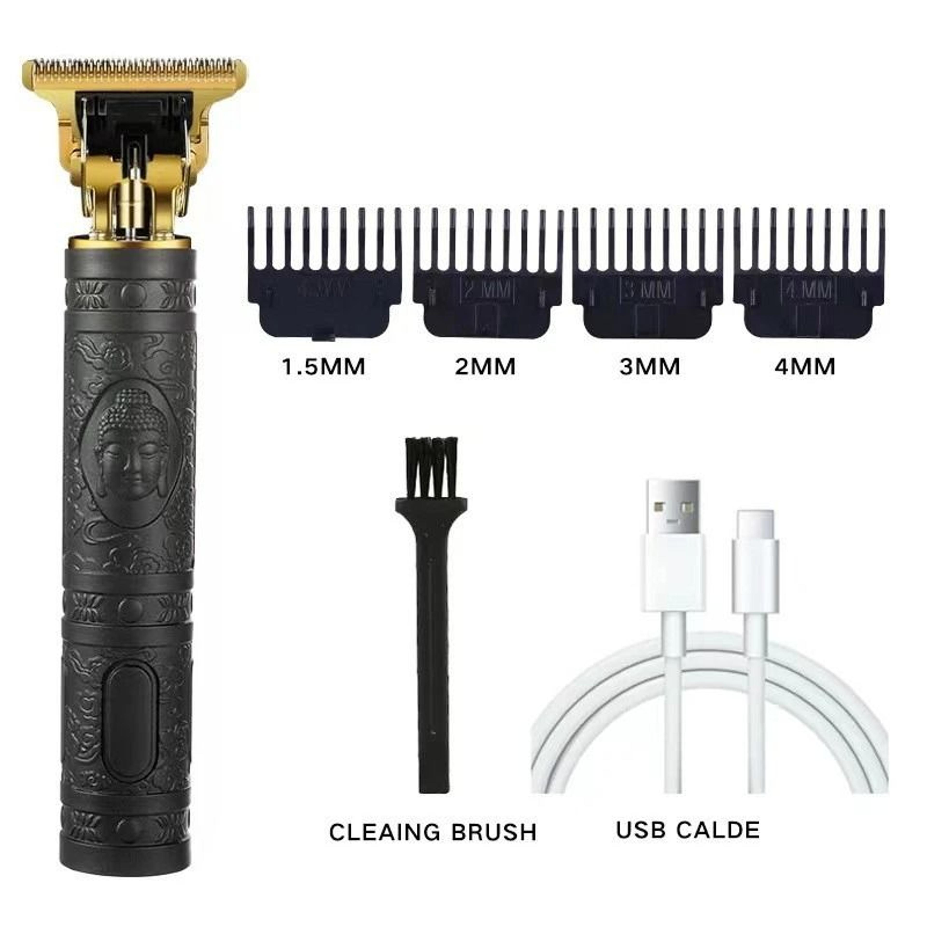 Professional Electric Hair Clipper USB Cordless Beard Trimmer Grooming Kit 9