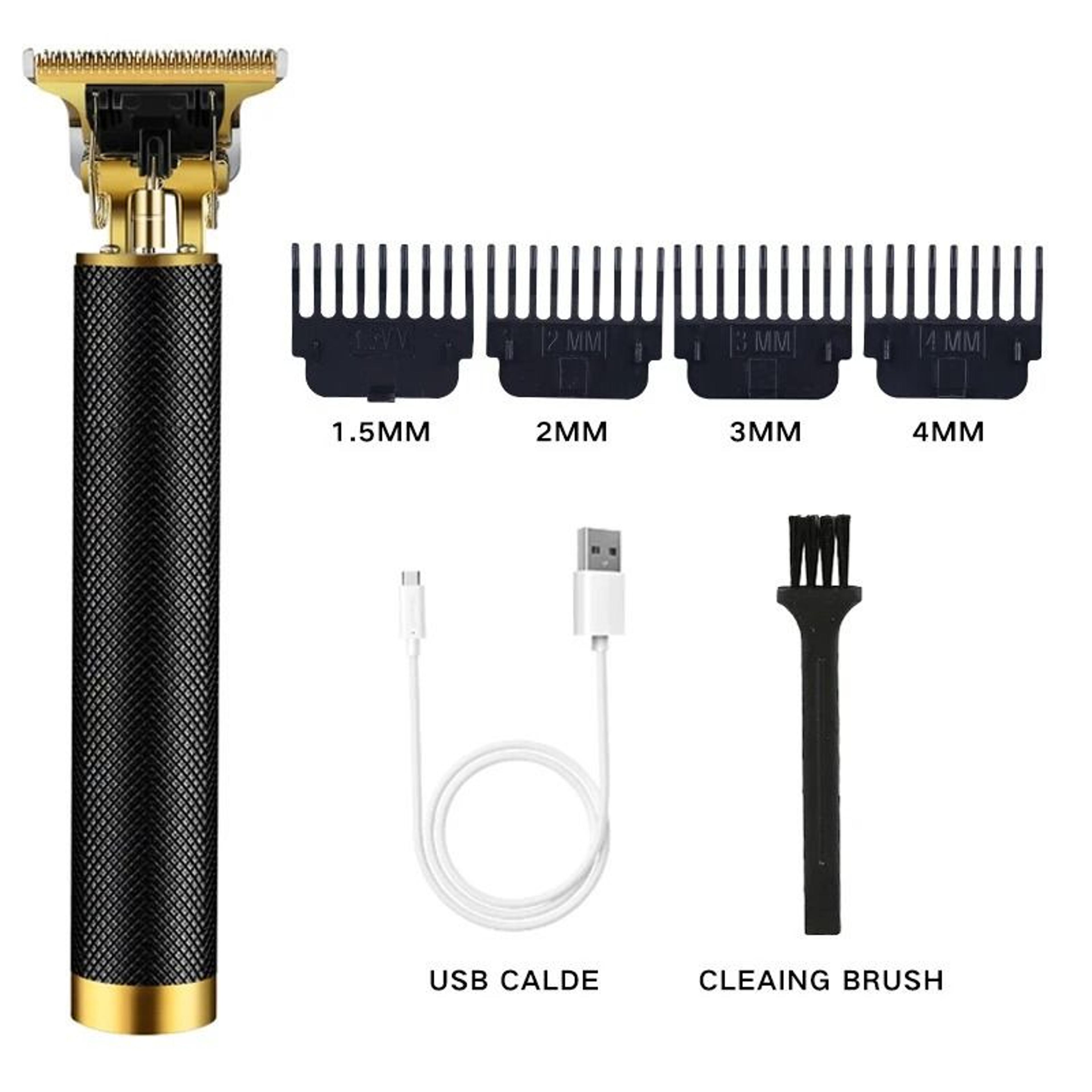 Professional Electric Hair Clipper USB Cordless Beard Trimmer Grooming Kit 6