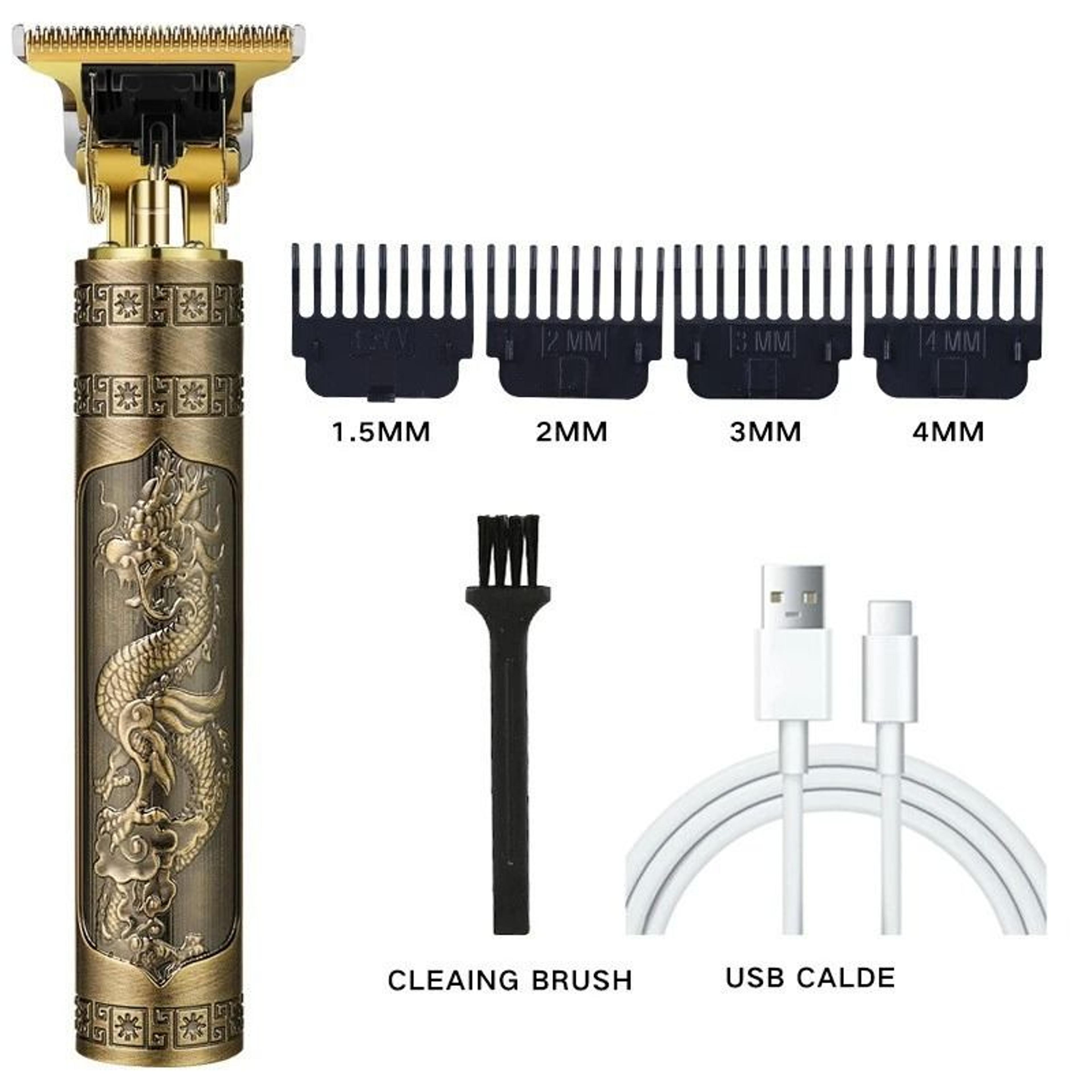 Professional Electric Hair Clipper USB Cordless Beard Trimmer Grooming Kit 7