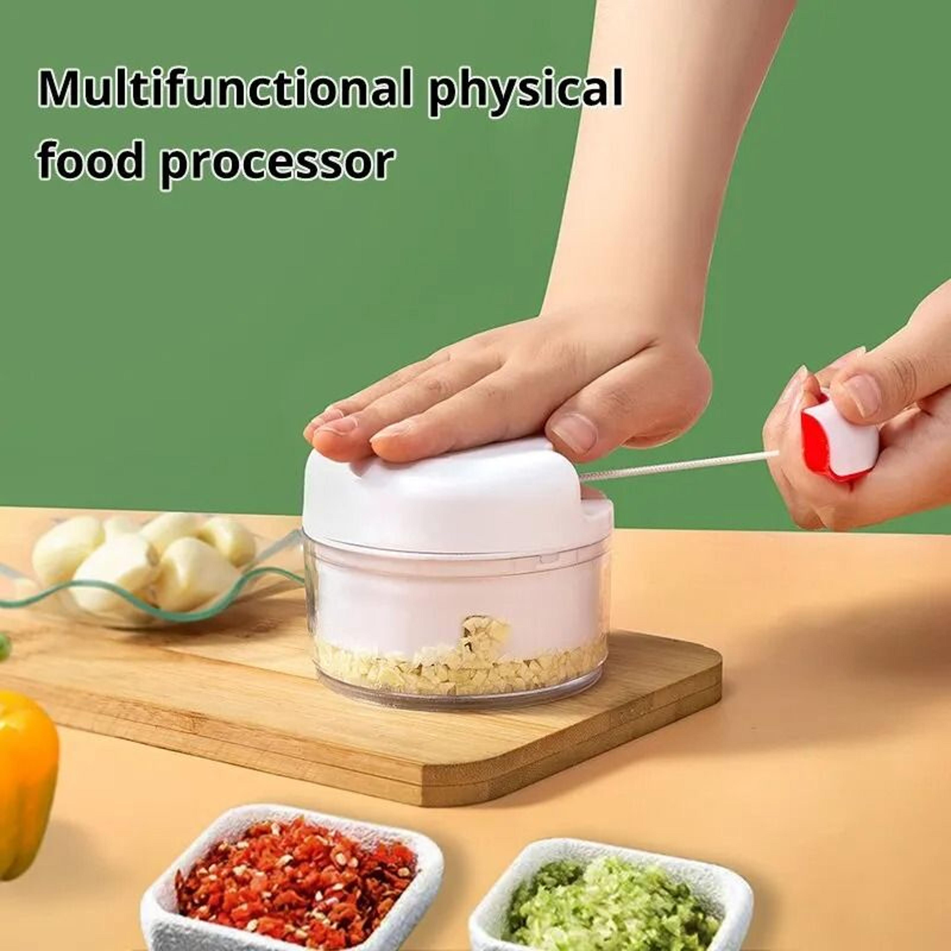 Hand Pulled Garlic Grinder Mini Manual Food Chopper Meat Vegetable Mincer 0