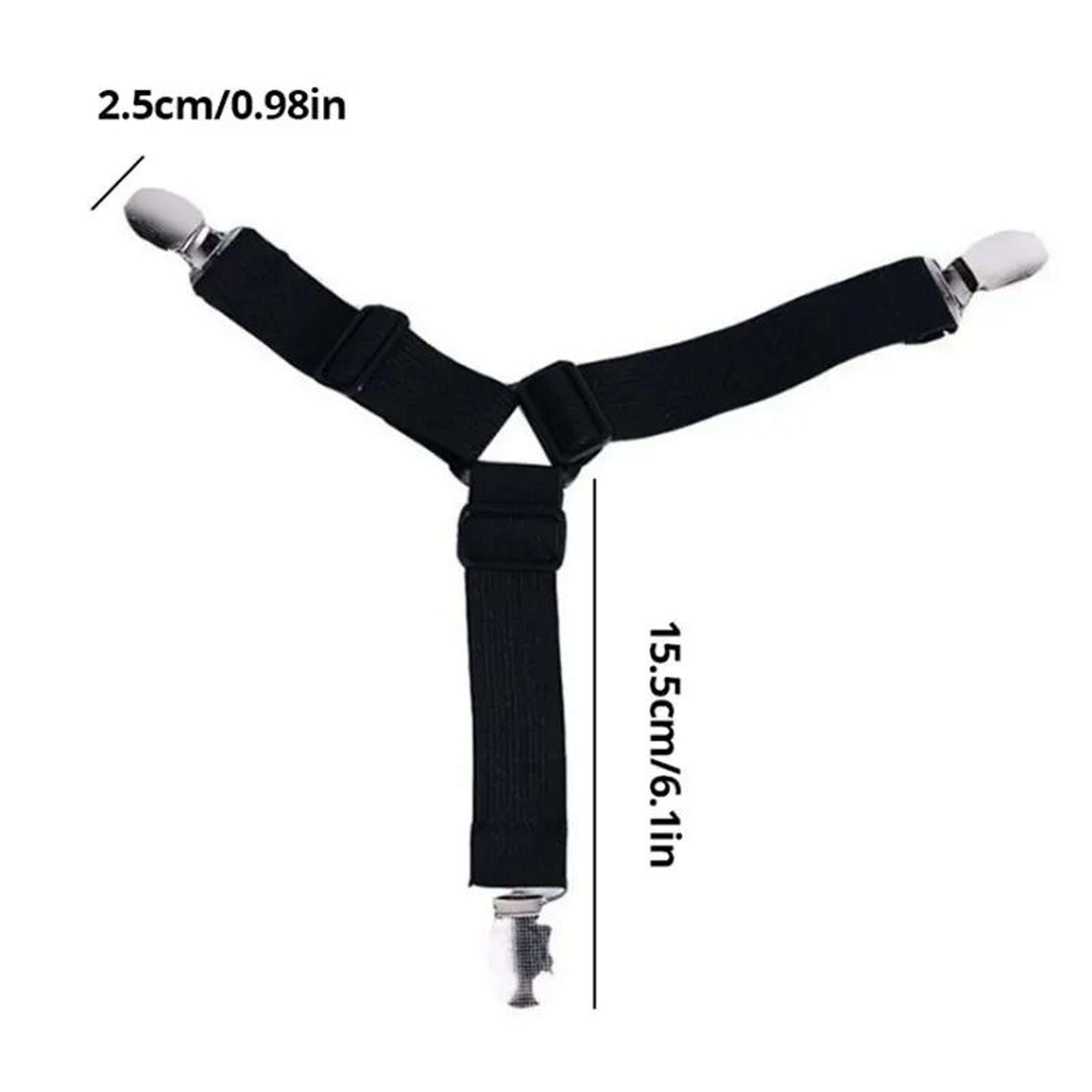 Bed Sheet Holders Clips Fasteners Adjustable Elastic Straps Mattress Cover Grippers 5