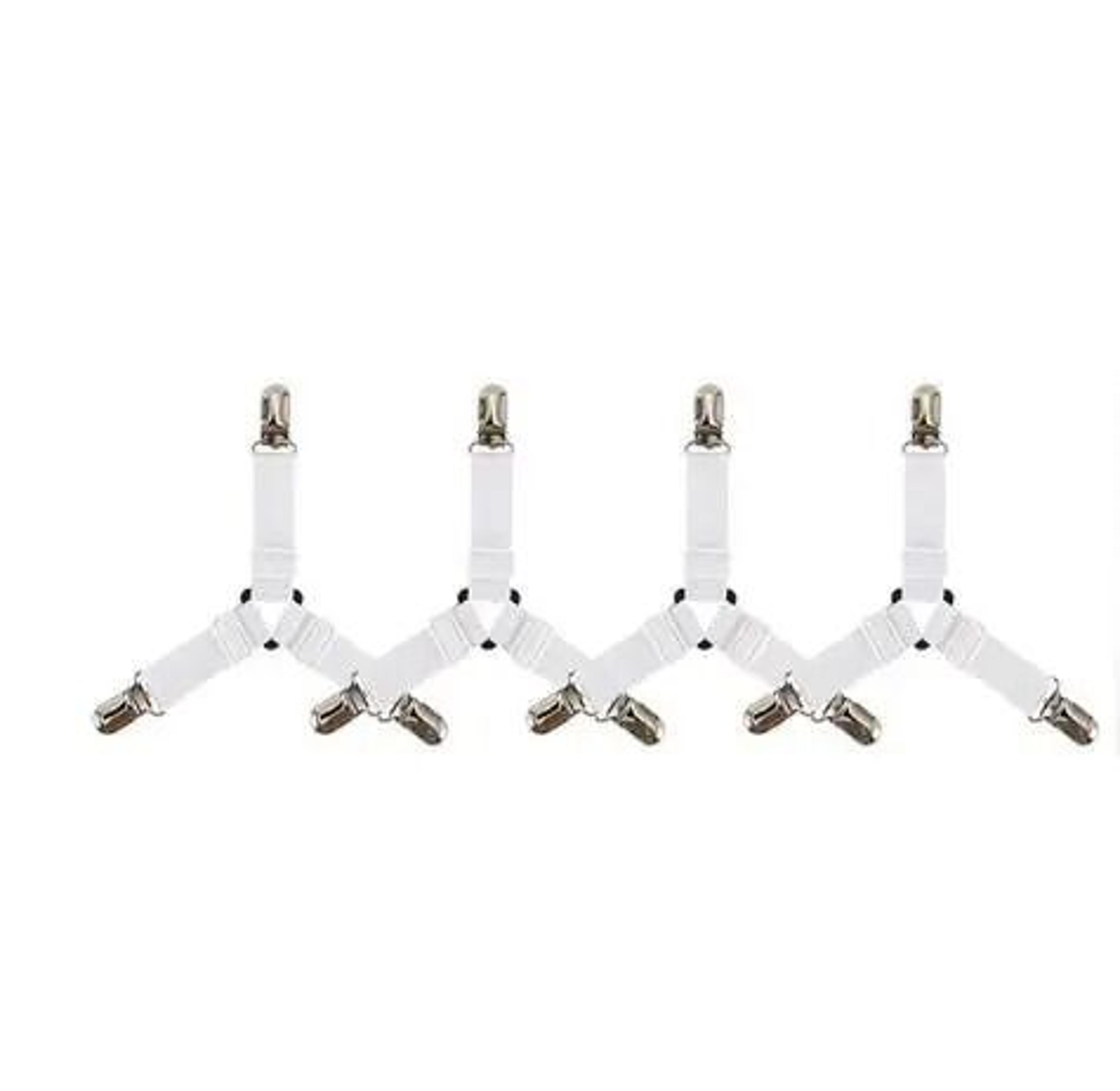 Bed Sheet Holders Clips Fasteners Adjustable Elastic Straps Mattress Cover Grippers 6