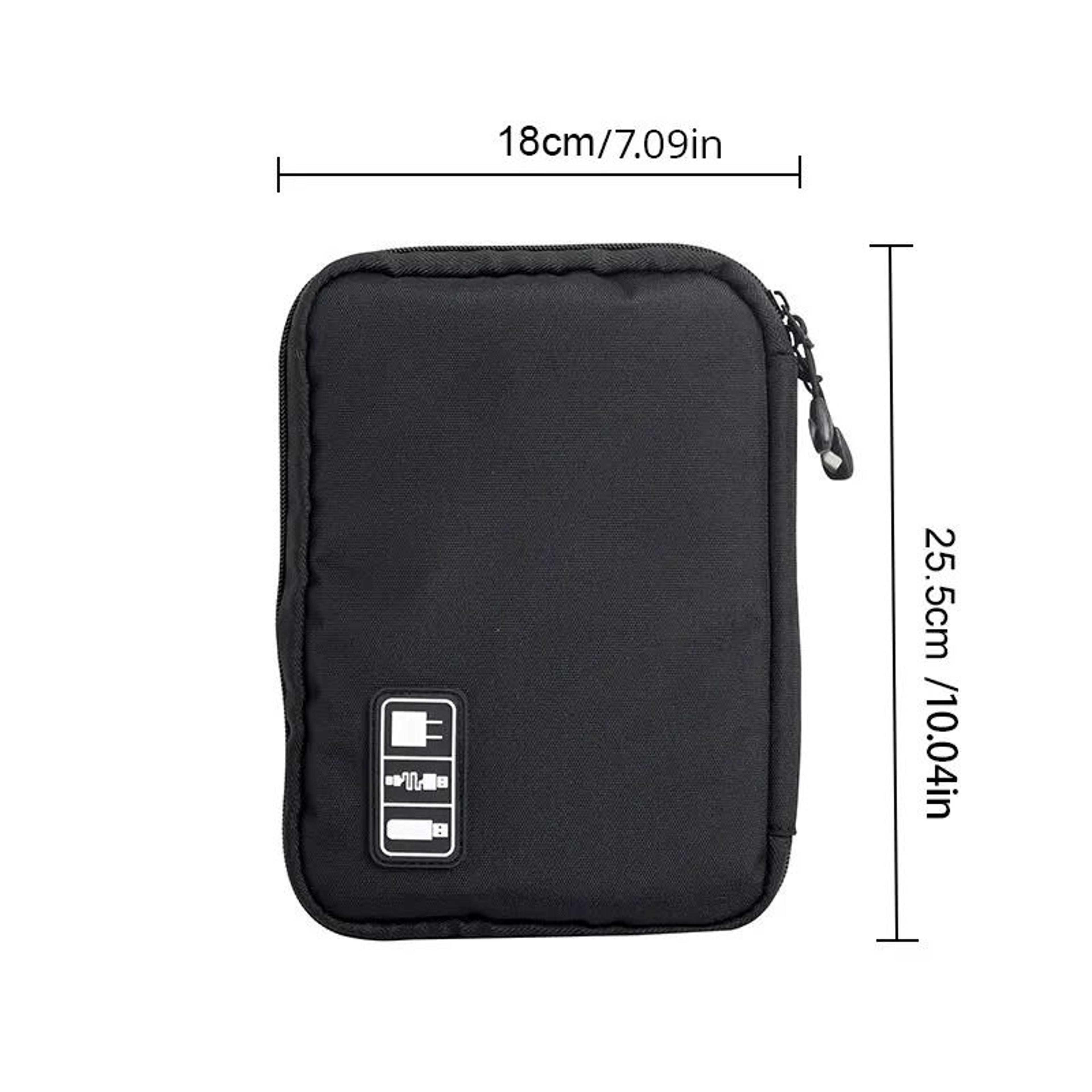 Portable Travel Electronics Organizer Bag USB Cable Charger Plug Pouch Case 5
