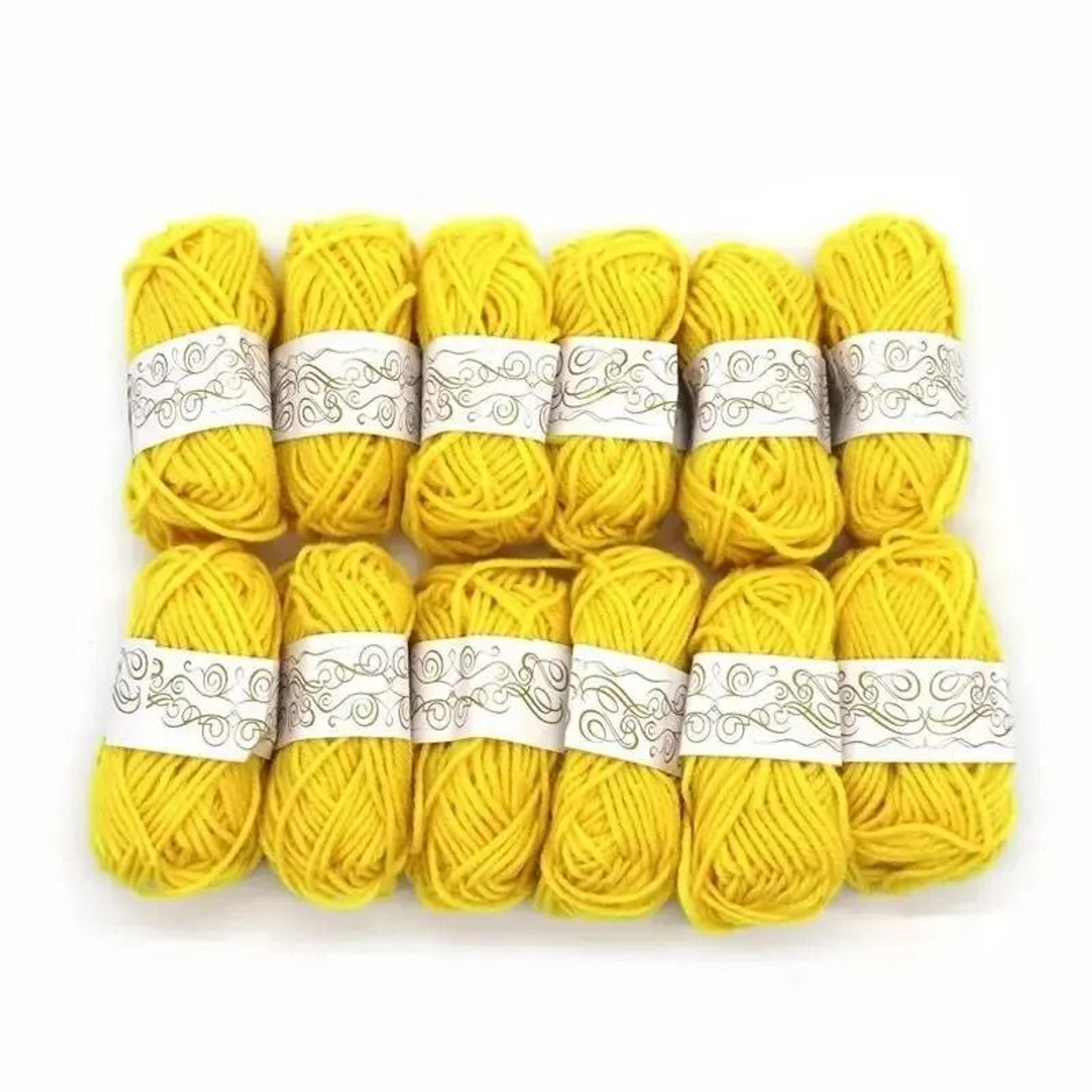 12pcs Multicolor Acrylic Yarn Skeins Crochet Craft Starter Kit Beginners 9