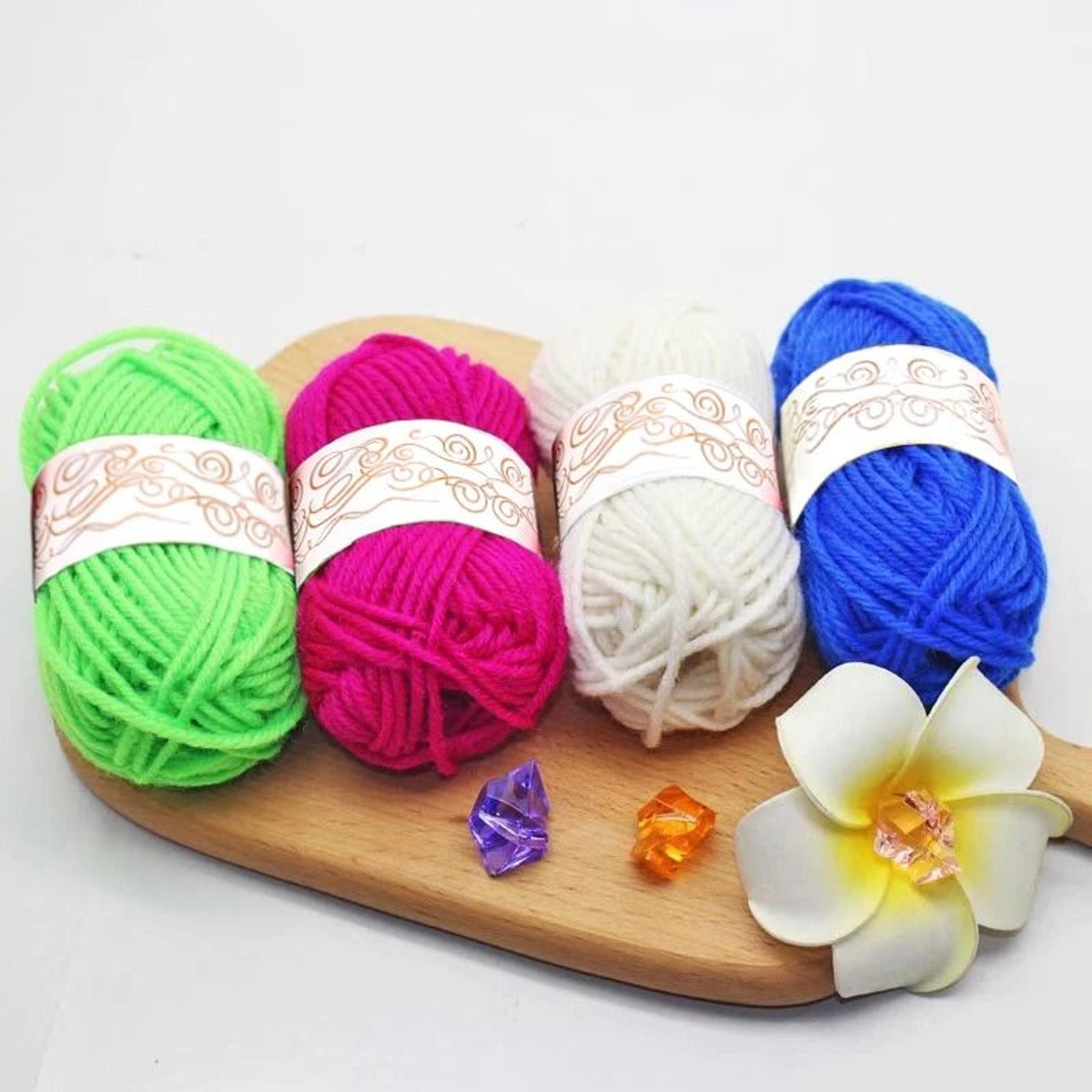 12pcs Multicolor Acrylic Yarn Skeins Crochet Craft Starter Kit Beginners 4