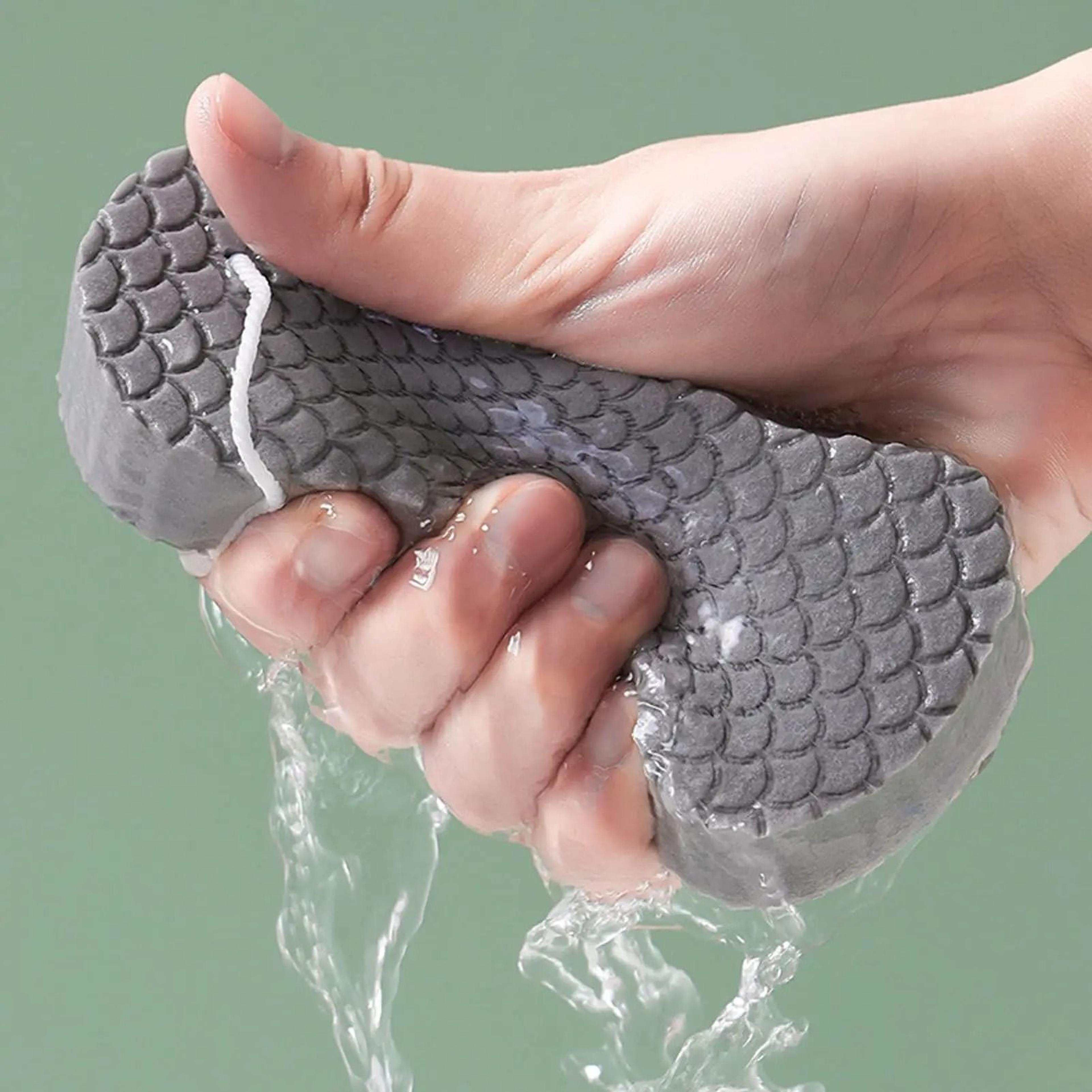 Soft Sponge Bath Exfoliating Body Scrubber Dead Skin Remover Shower Brush 3