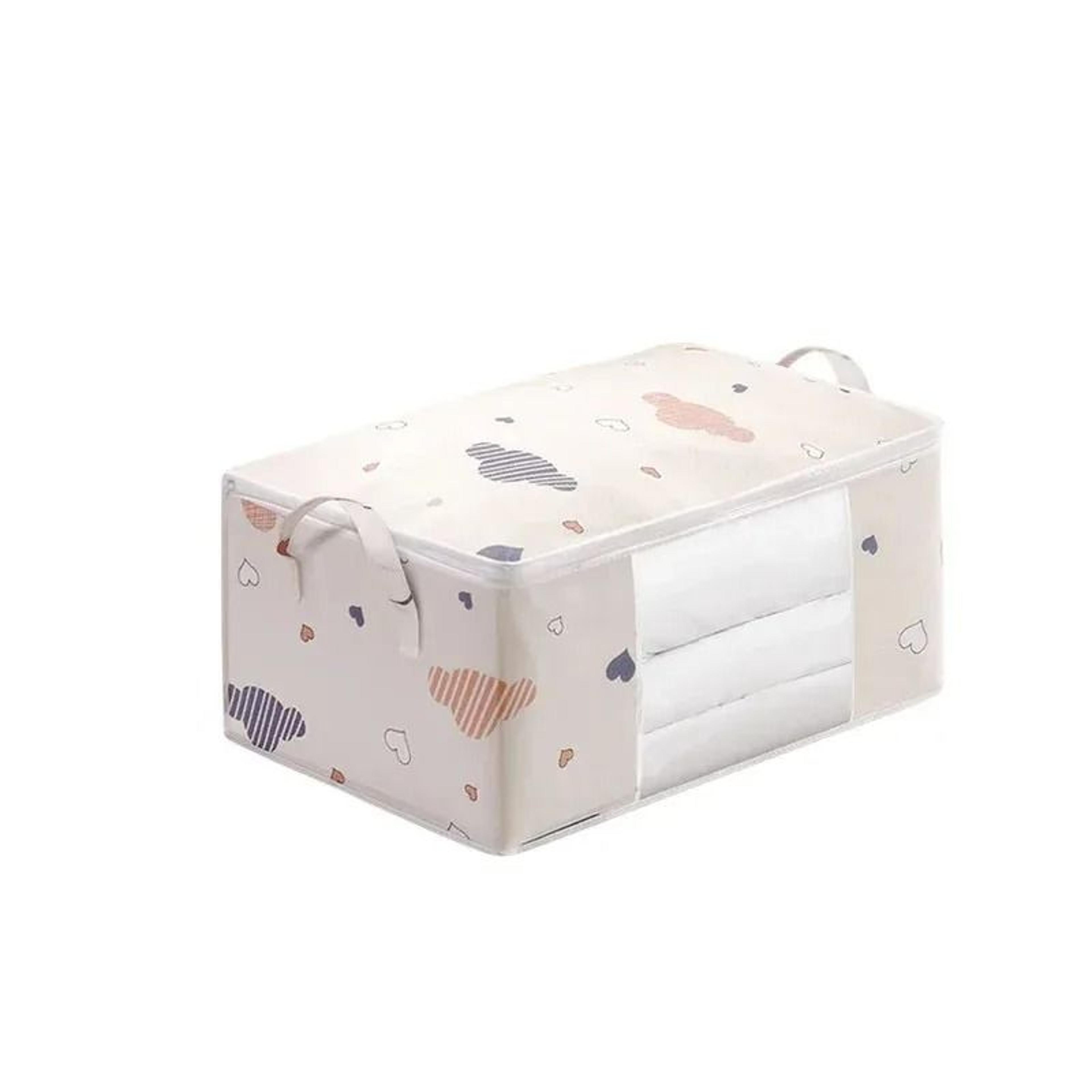 Large Foldable Non Woven Storage Bag Fabric Dust Proof Quilt Clothes Organizer 6
