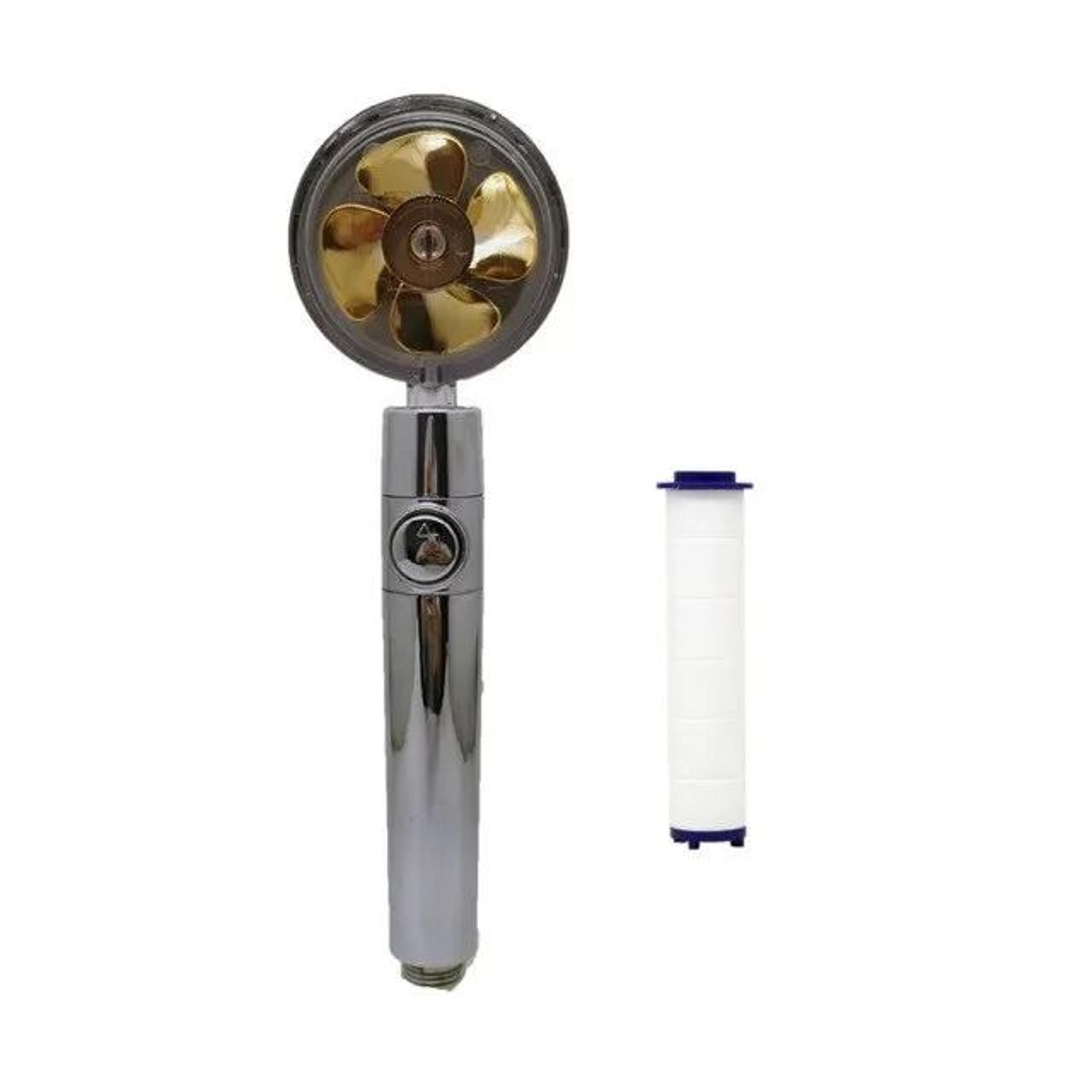 Propeller Turbocharged Shower Head High Pressure Handheld With Filter 12