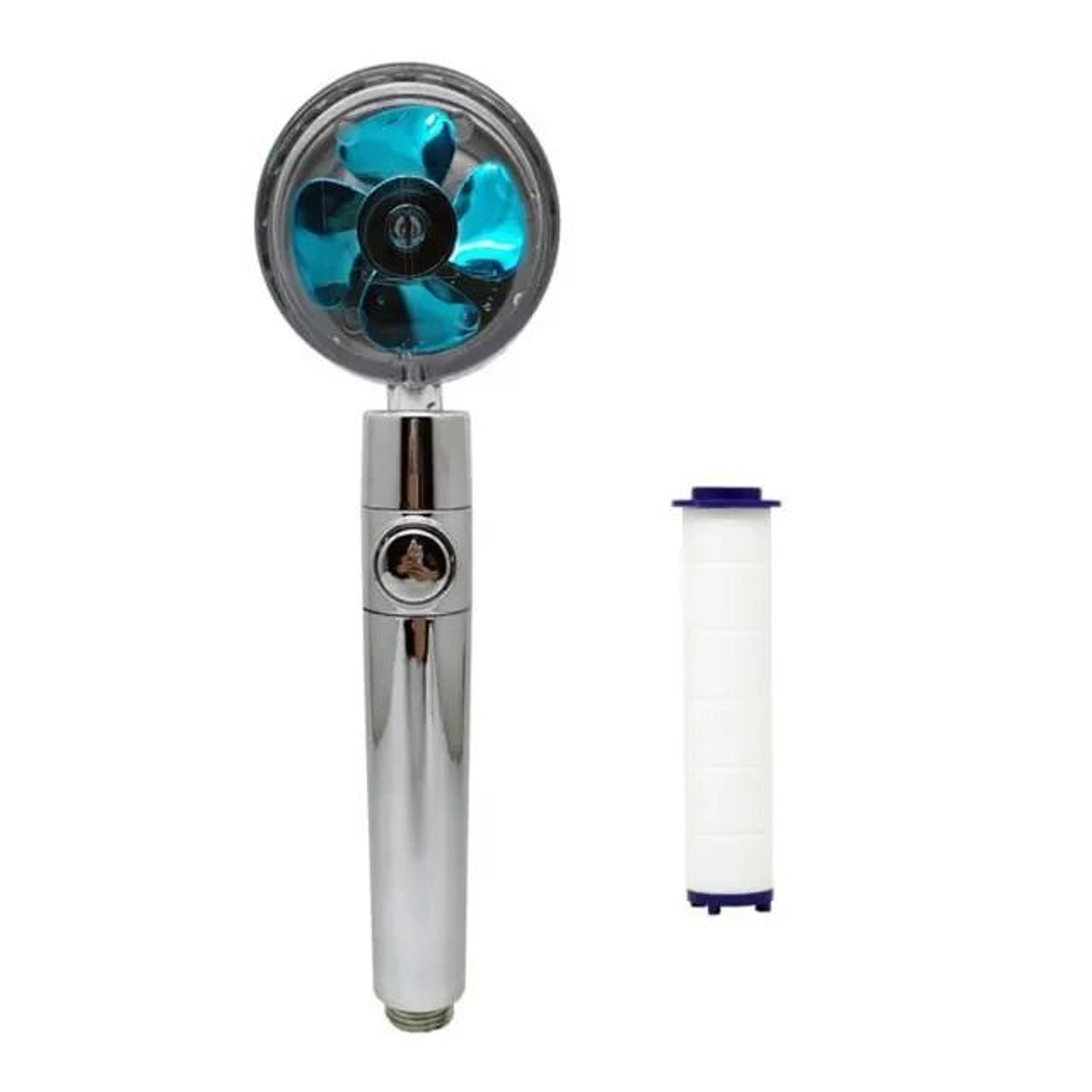 Propeller Turbocharged Shower Head High Pressure Handheld With Filter 14