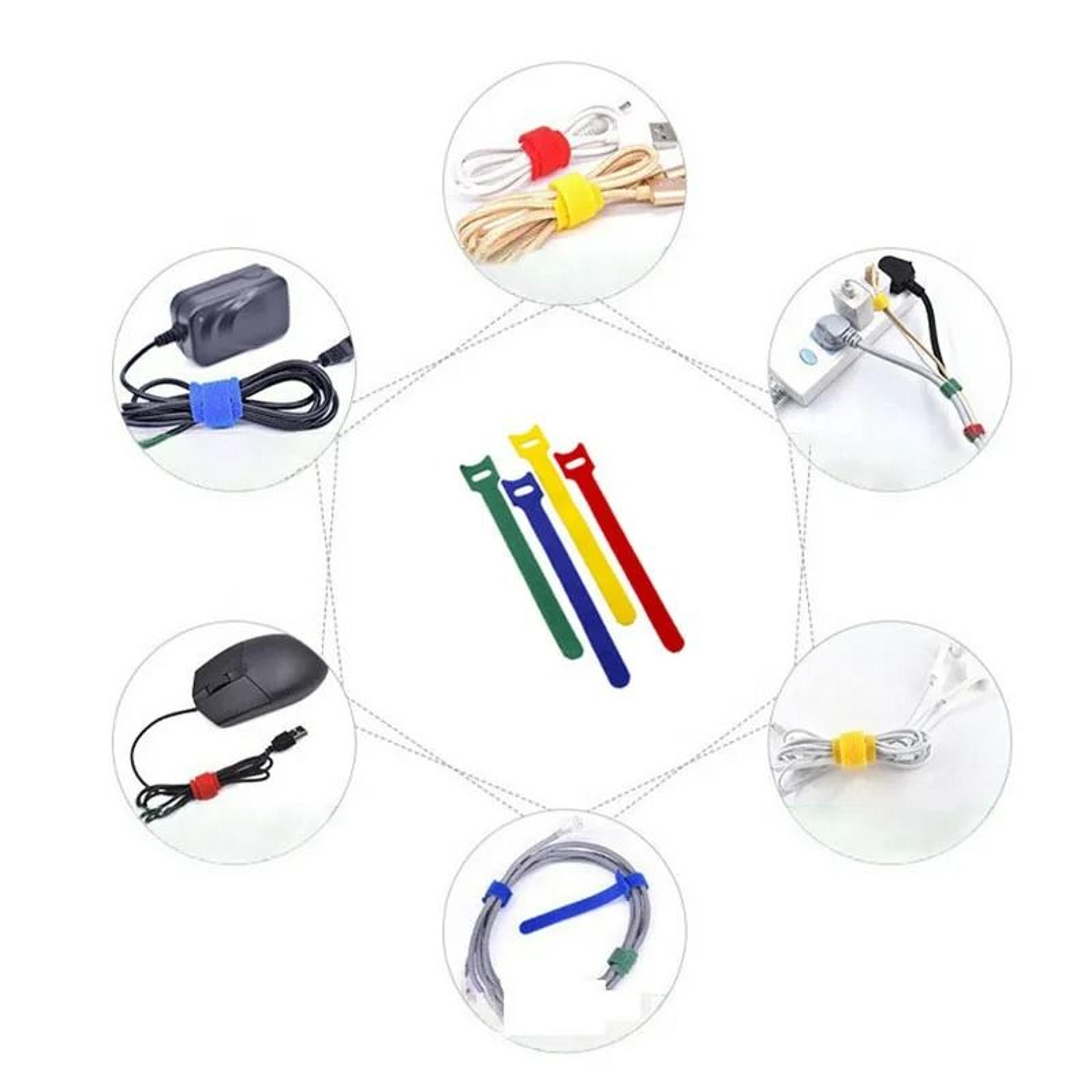 50100PCS Detachable Reusable Colored Nylon Cable Ties Wire Organizer 2