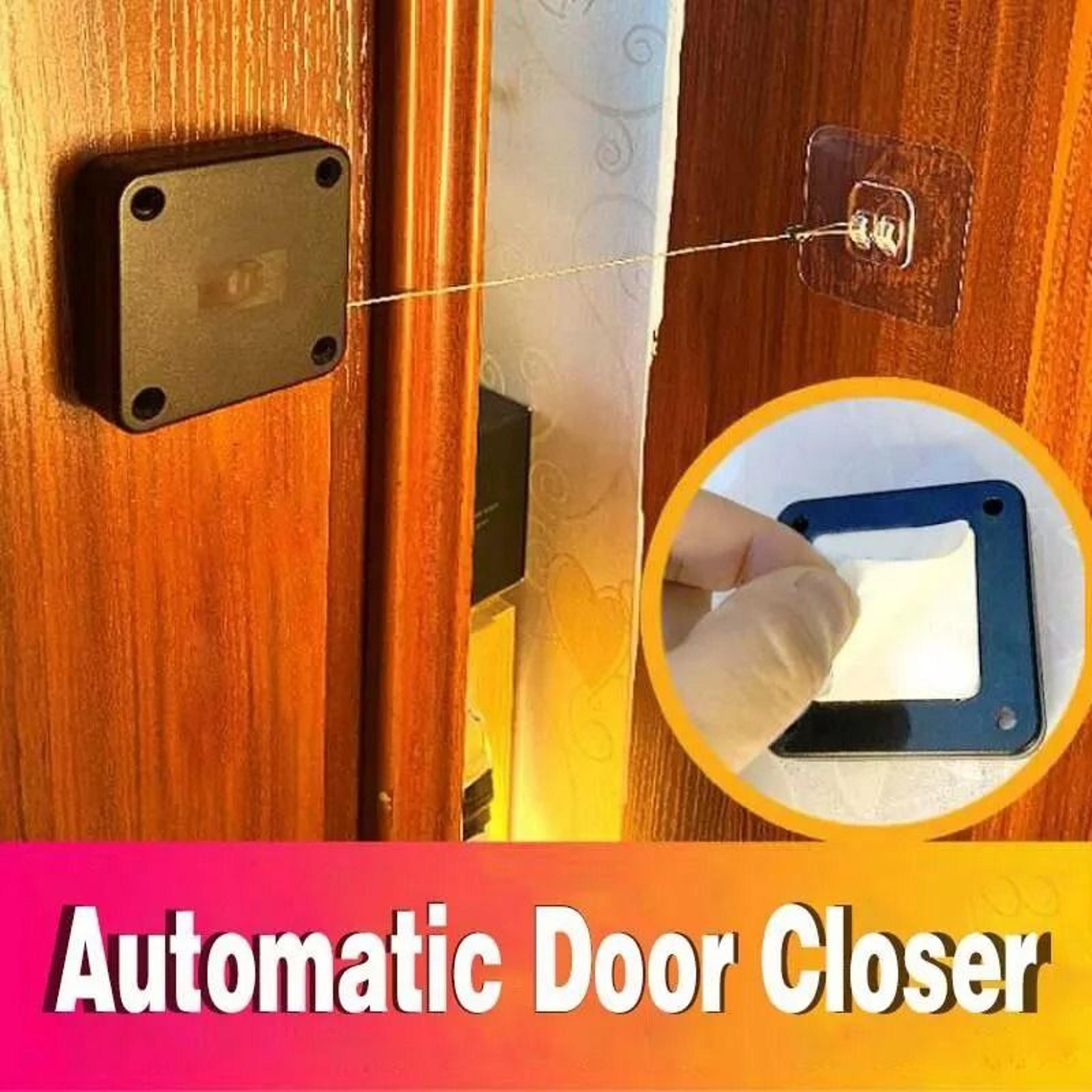 Automatic Sensor Door Closer Punch Free Heavy Duty Telescopic Sliding Closer 3