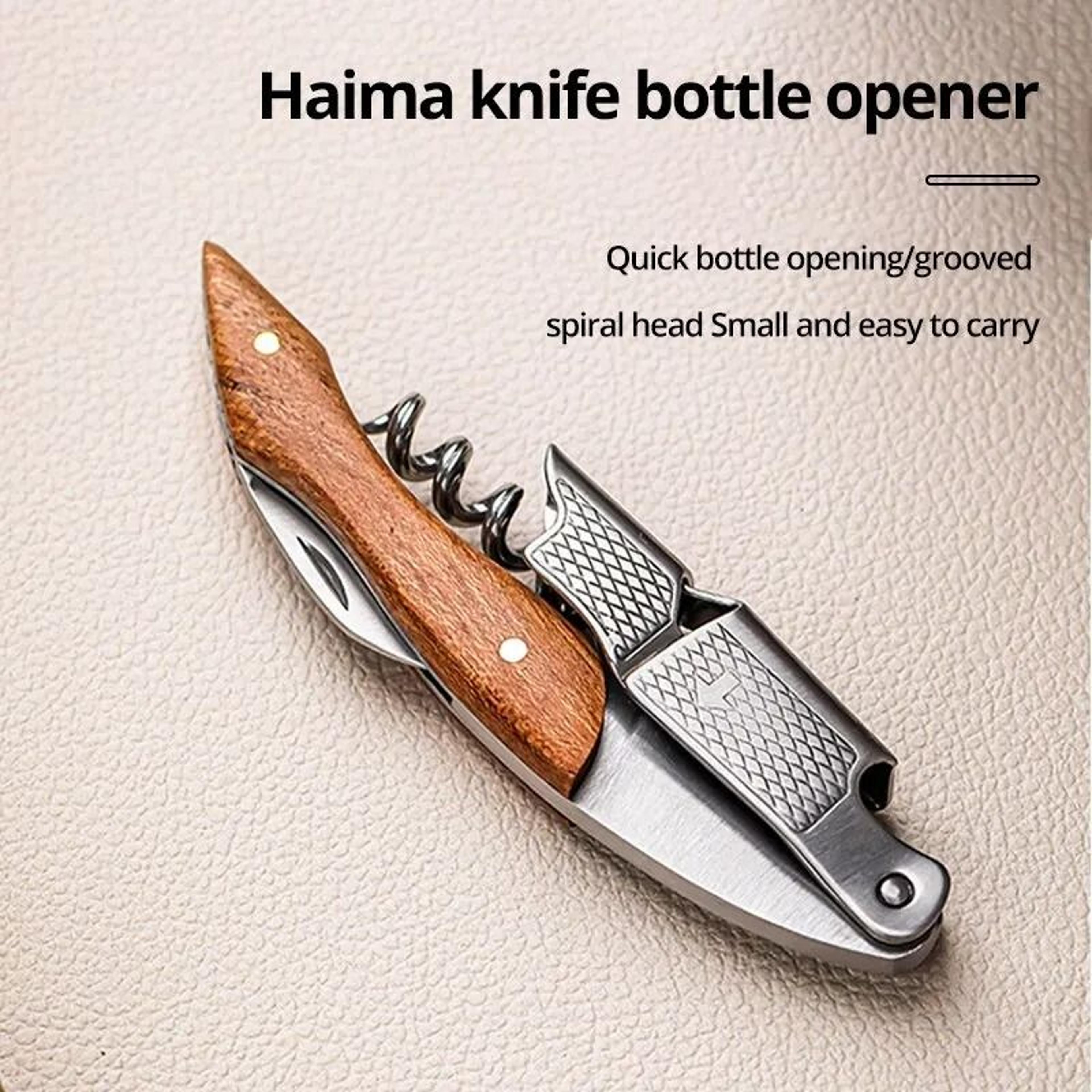 professional stainless steel wood handle sommelier wine opener corkscrew