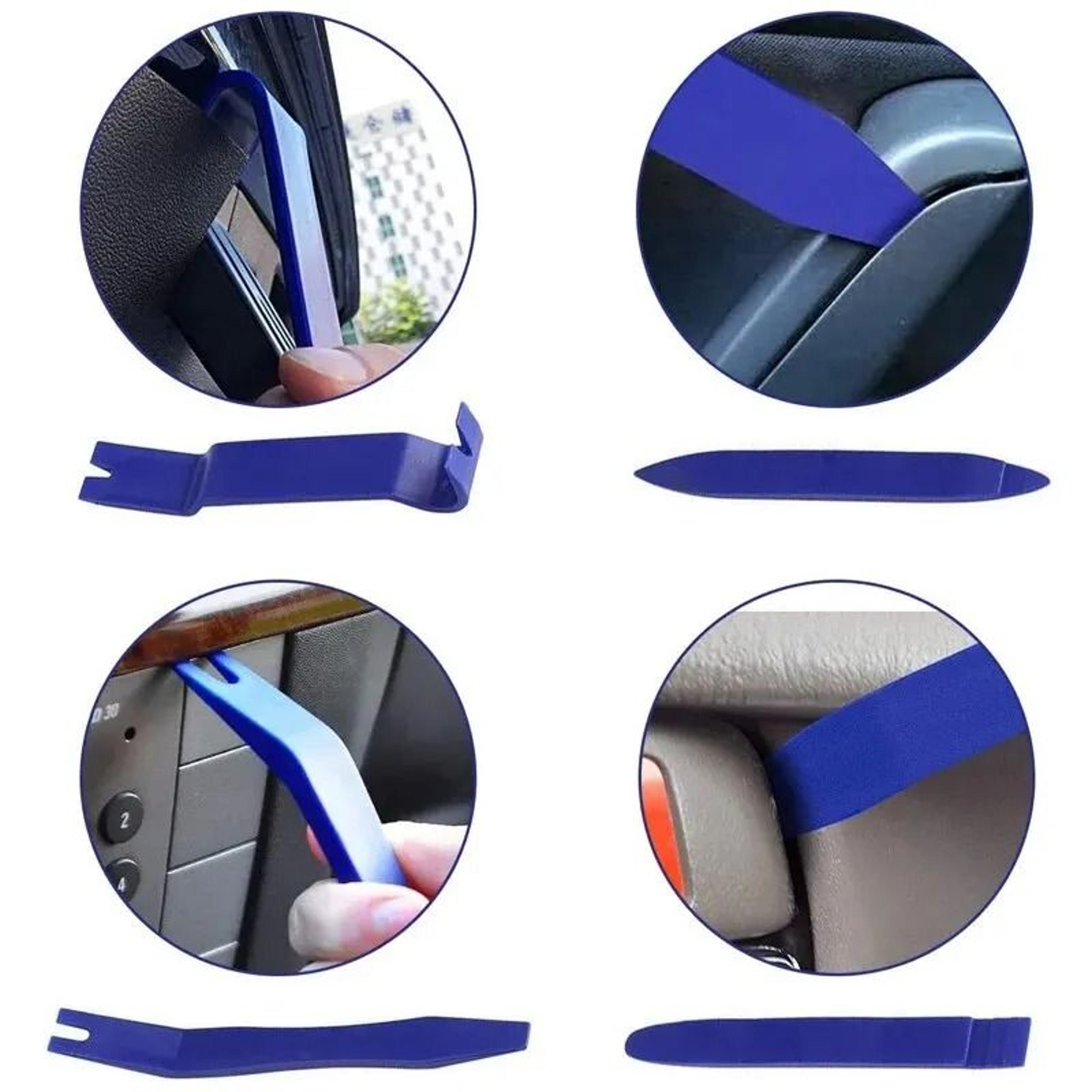 5Pcs Car Audio Trim Removal Tool Kit Plastic Pry Bar Set Door Panel Clip 4