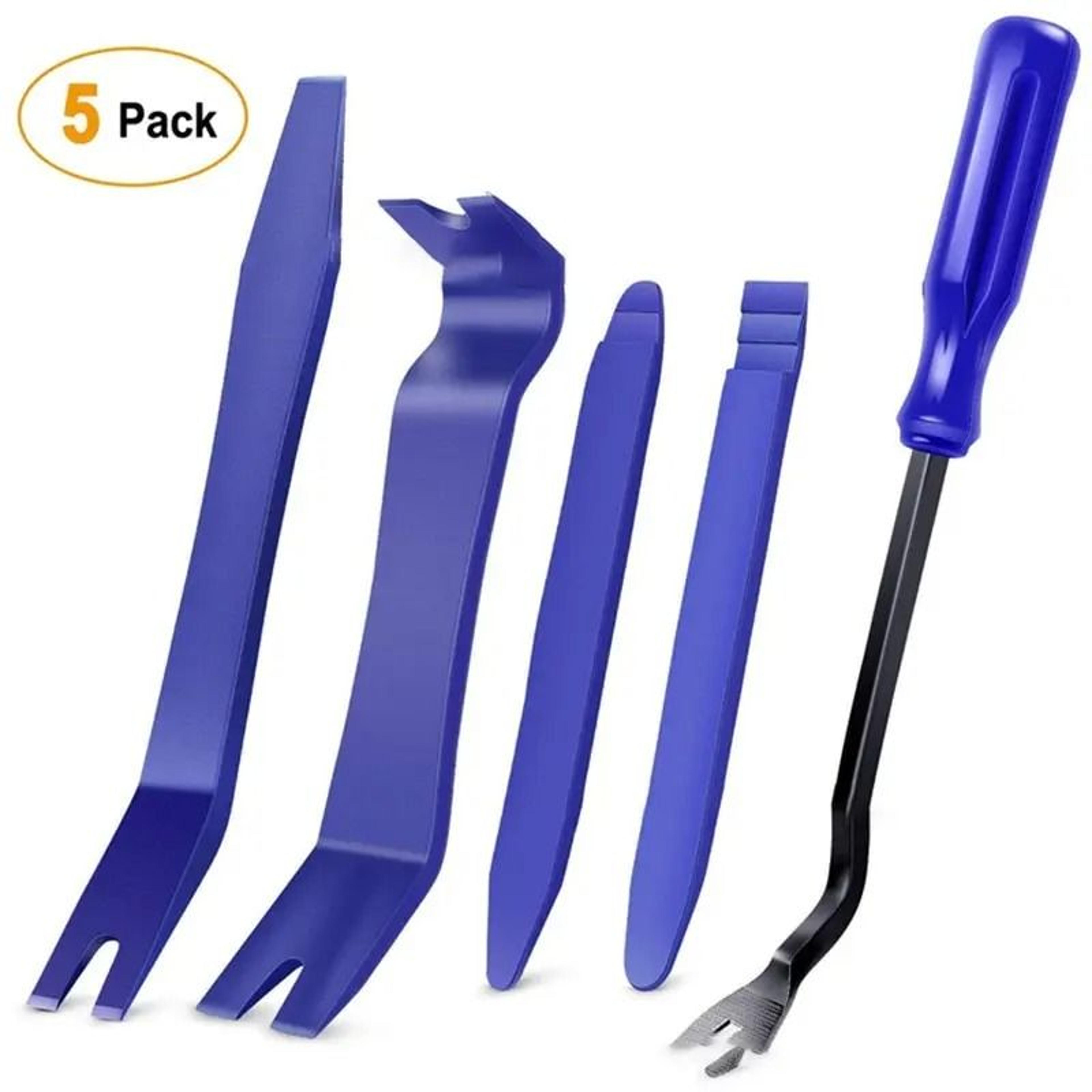 5Pcs Car Audio Trim Removal Tool Kit Plastic Pry Bar Set Door Panel Clip 6