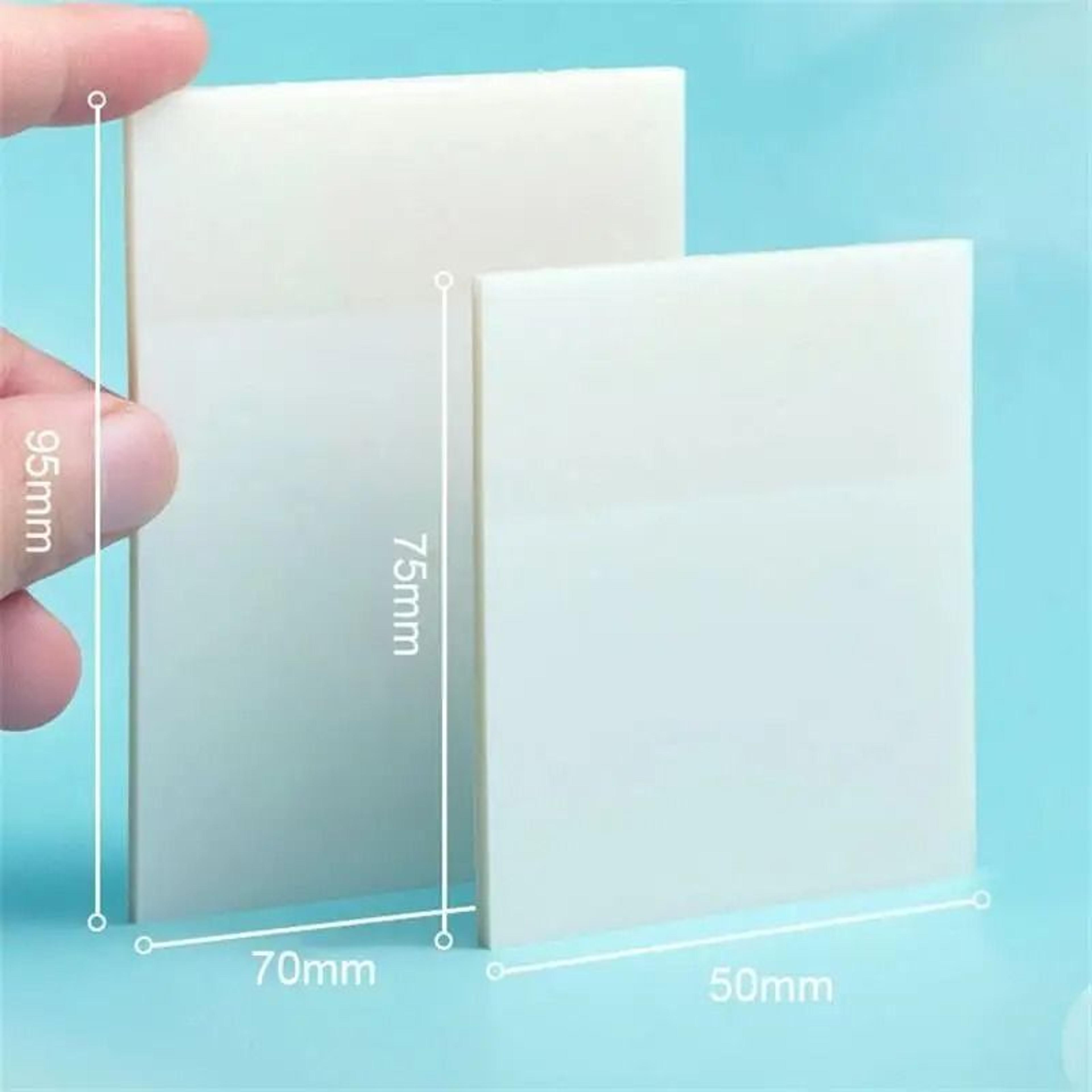 2Pcs Transparent Sticky Notes See Through Clear PET Memo Tabs Flags 6