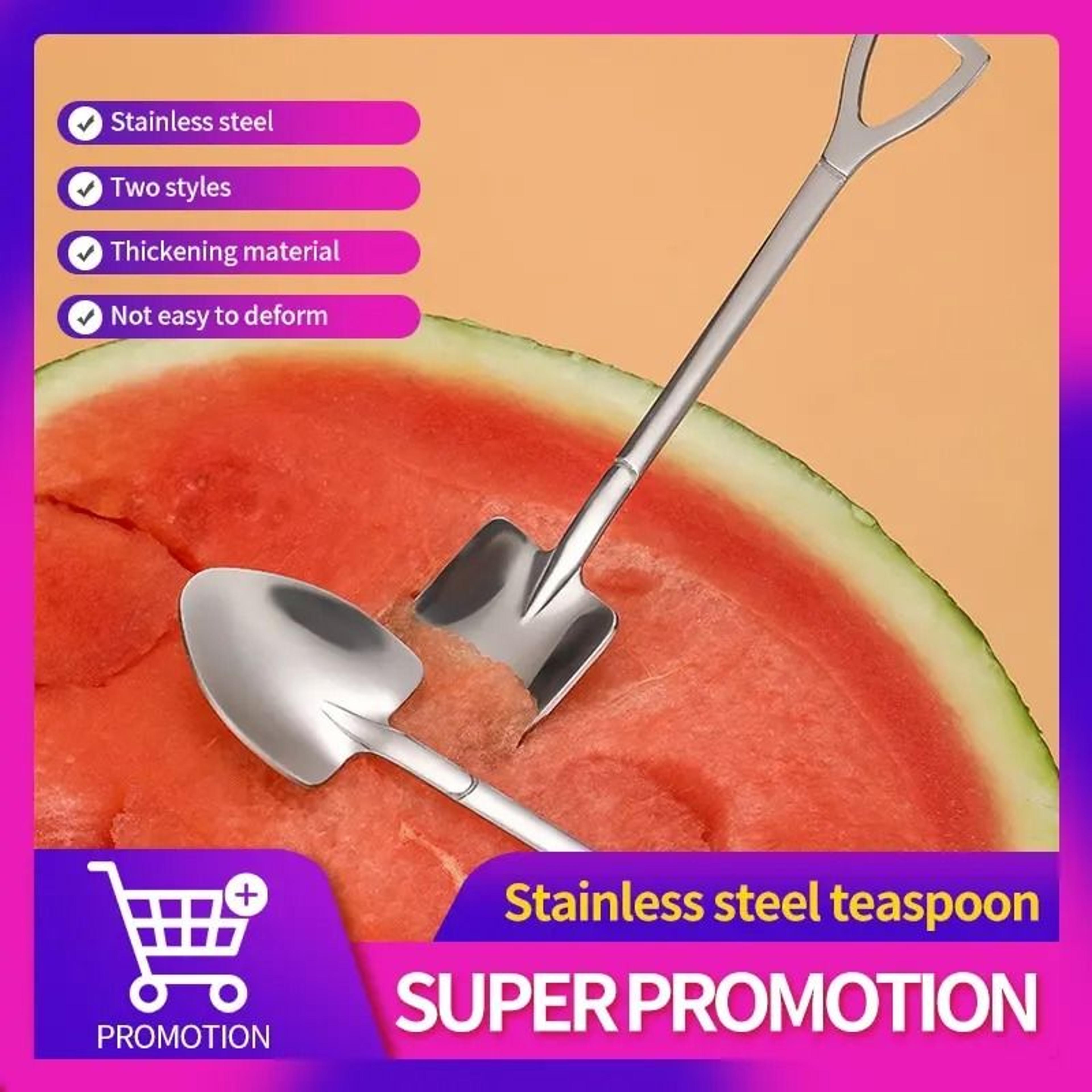 4pcs stainless steel shovel spoons creative coffee dessert ice cream scoop