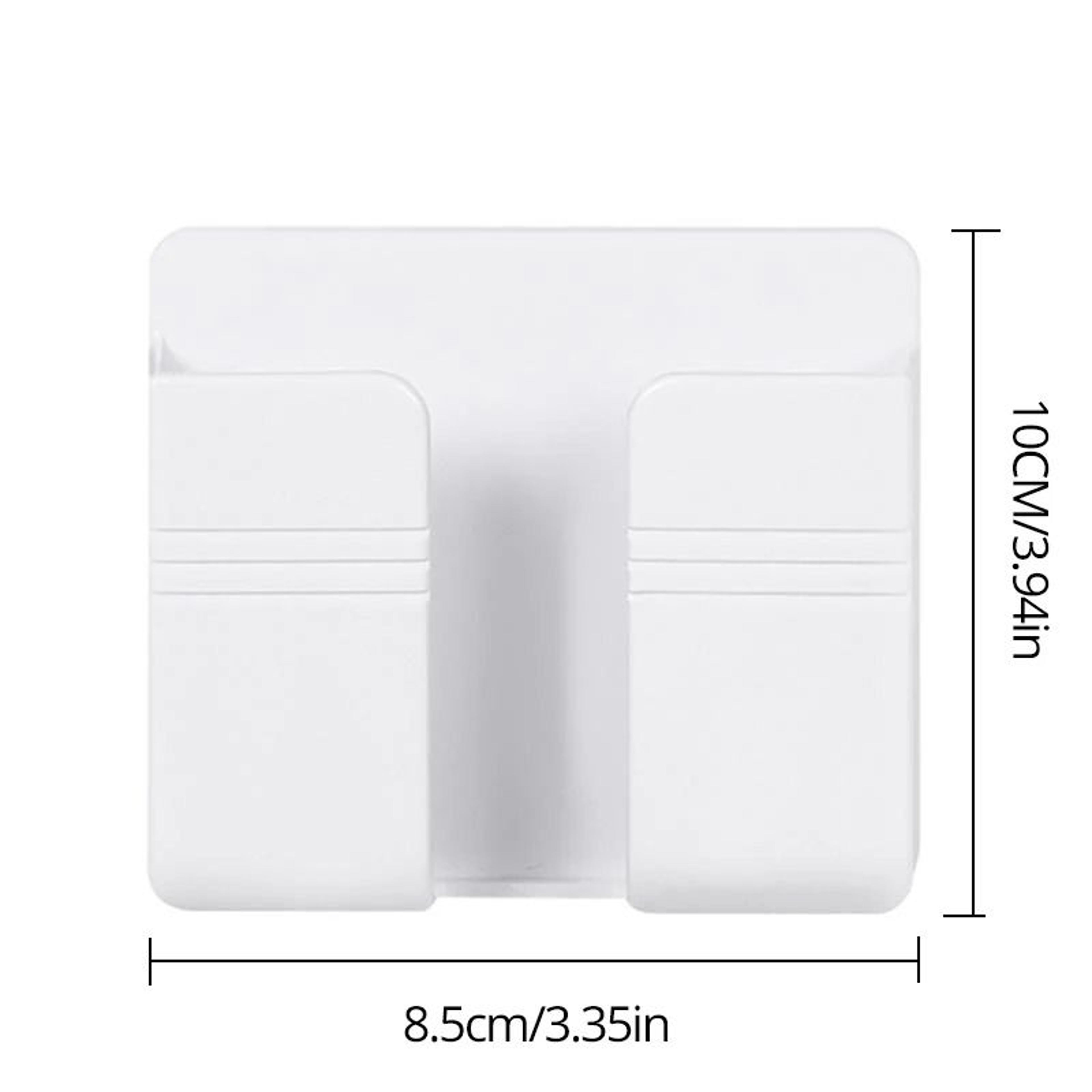 Punch Free Wall Mounted Phone Charging Holder Remote Control Storage Box 5