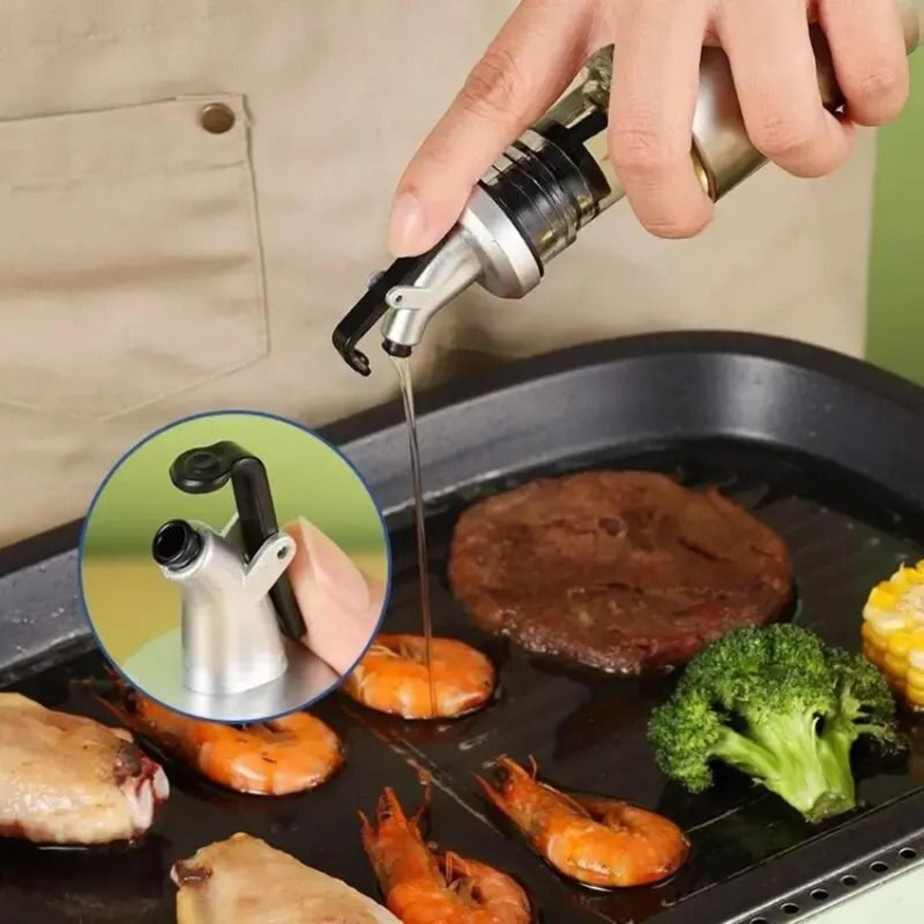 3pcs stainless steel oil pourer spout stoppers leakproof bottle dispenser