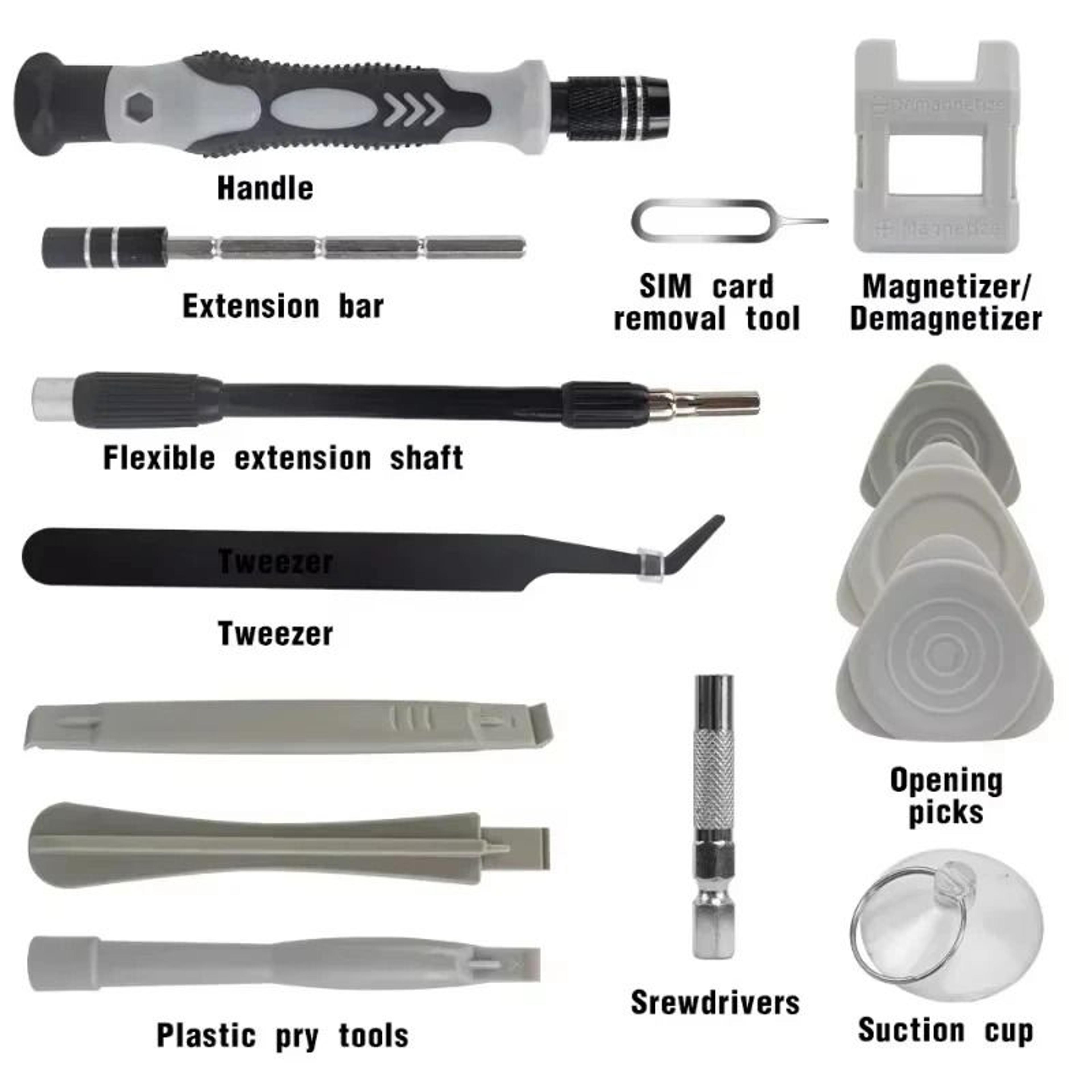 115in1 Precision Screwdriver Set Magnetic Bits Electronics Repair Toolkit 2
