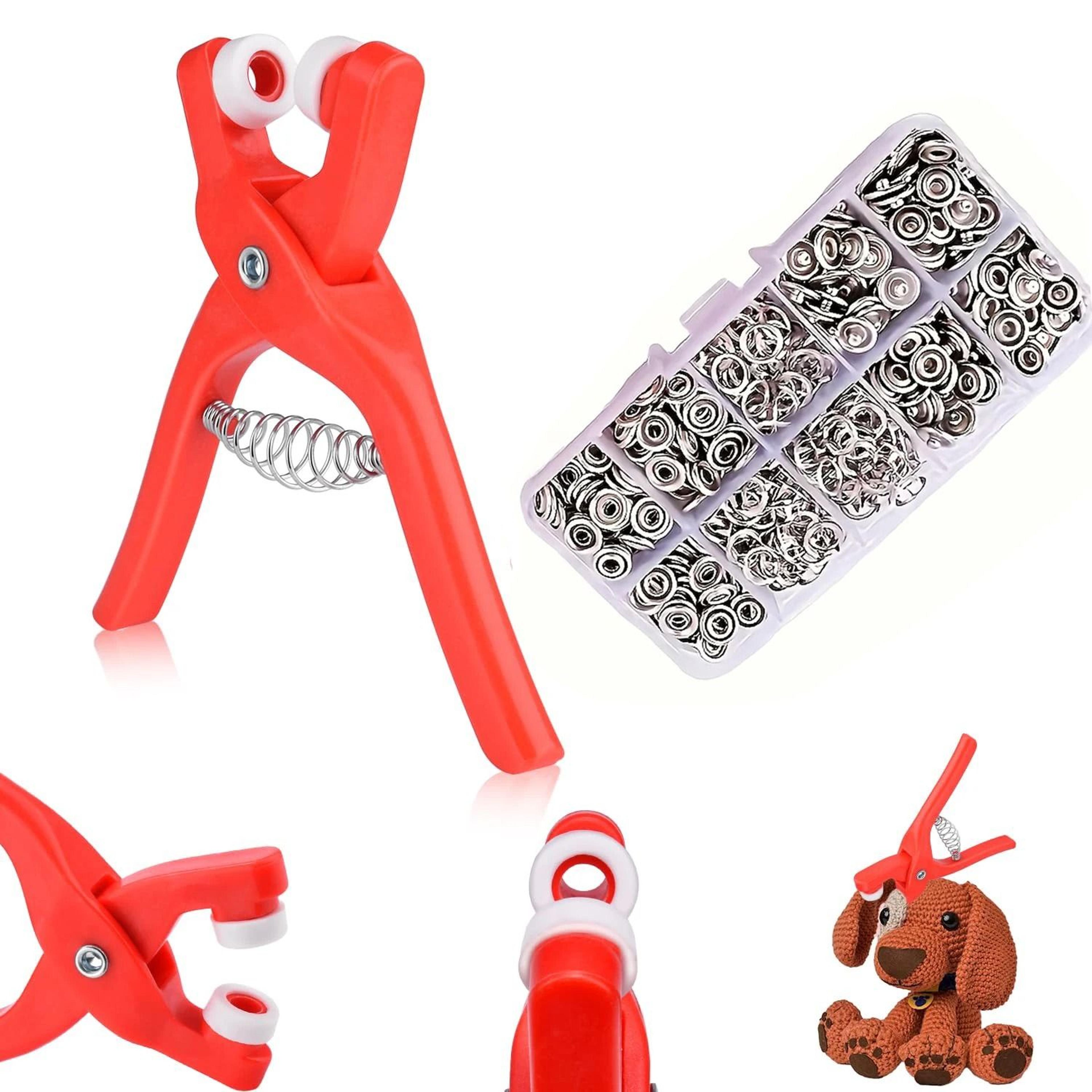 50 Sets Metal Snap Button Kit With Hand Pressure Pliers Tool DIY Crafting 2