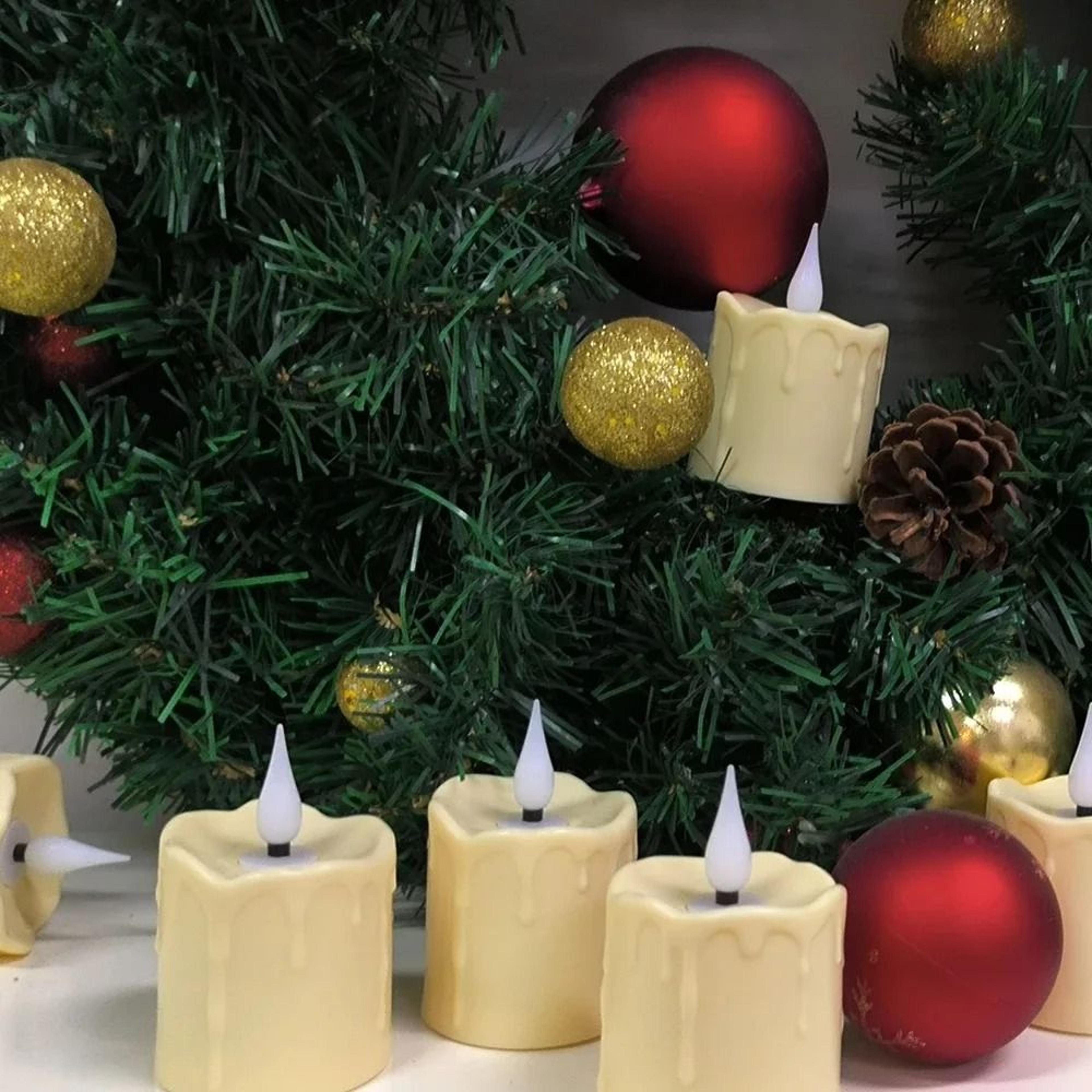 Rechargeable Waterproof LED Candles Remote Timer Flameless Tea Lights 2