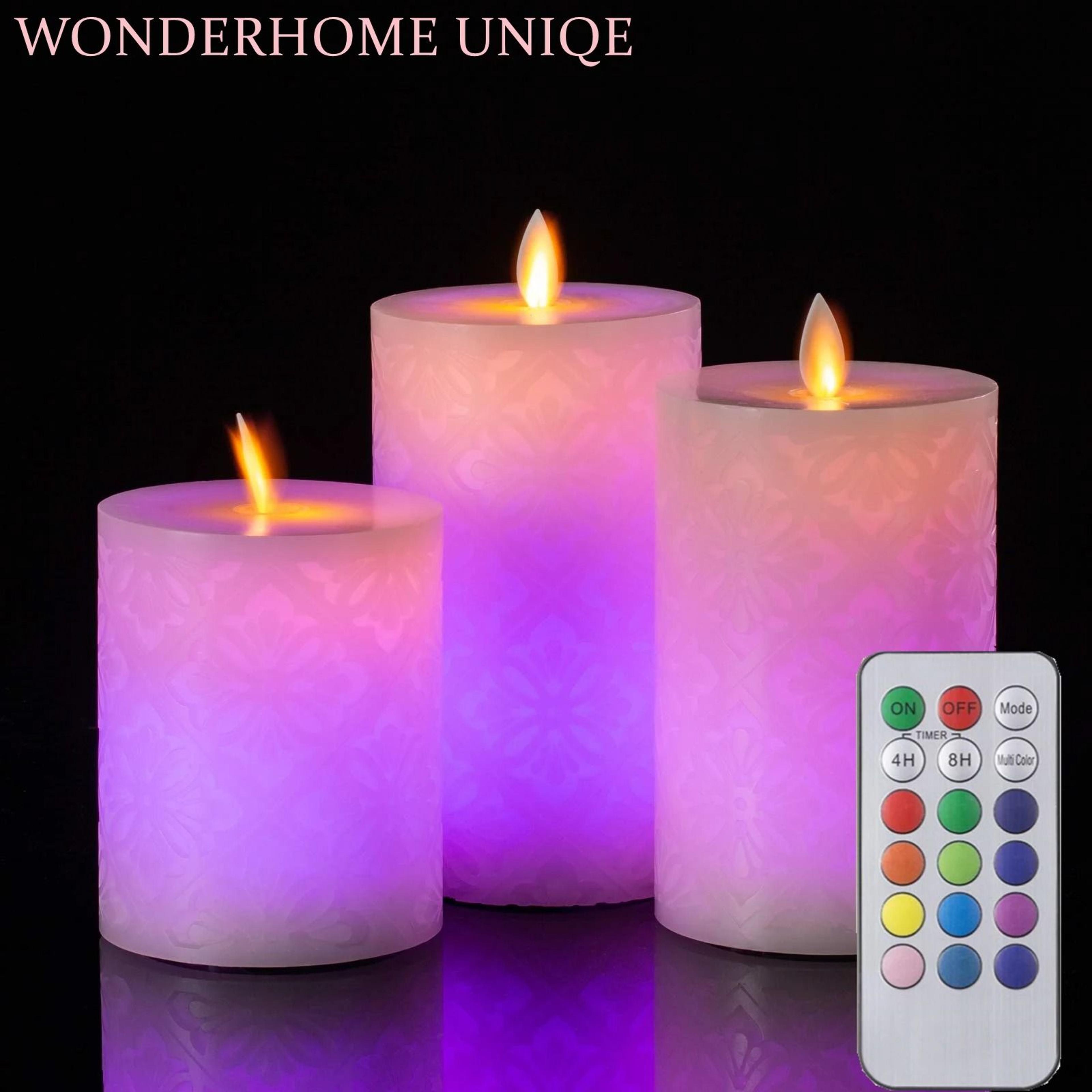 real wax led flameless candles remote control electric tealight night light