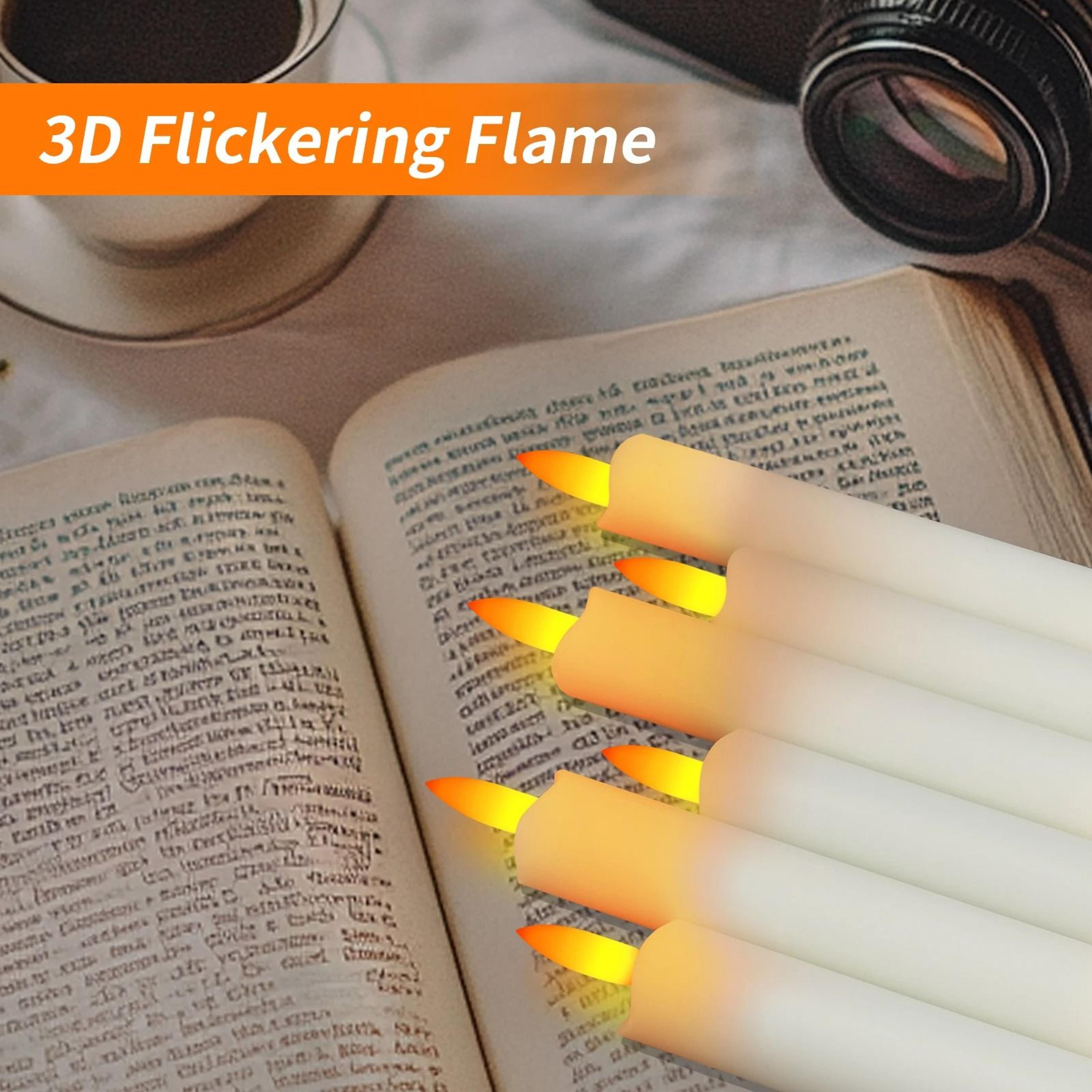 6 Pack Remote Control LED Flameless Decorative Candles Battery Timer Set 2