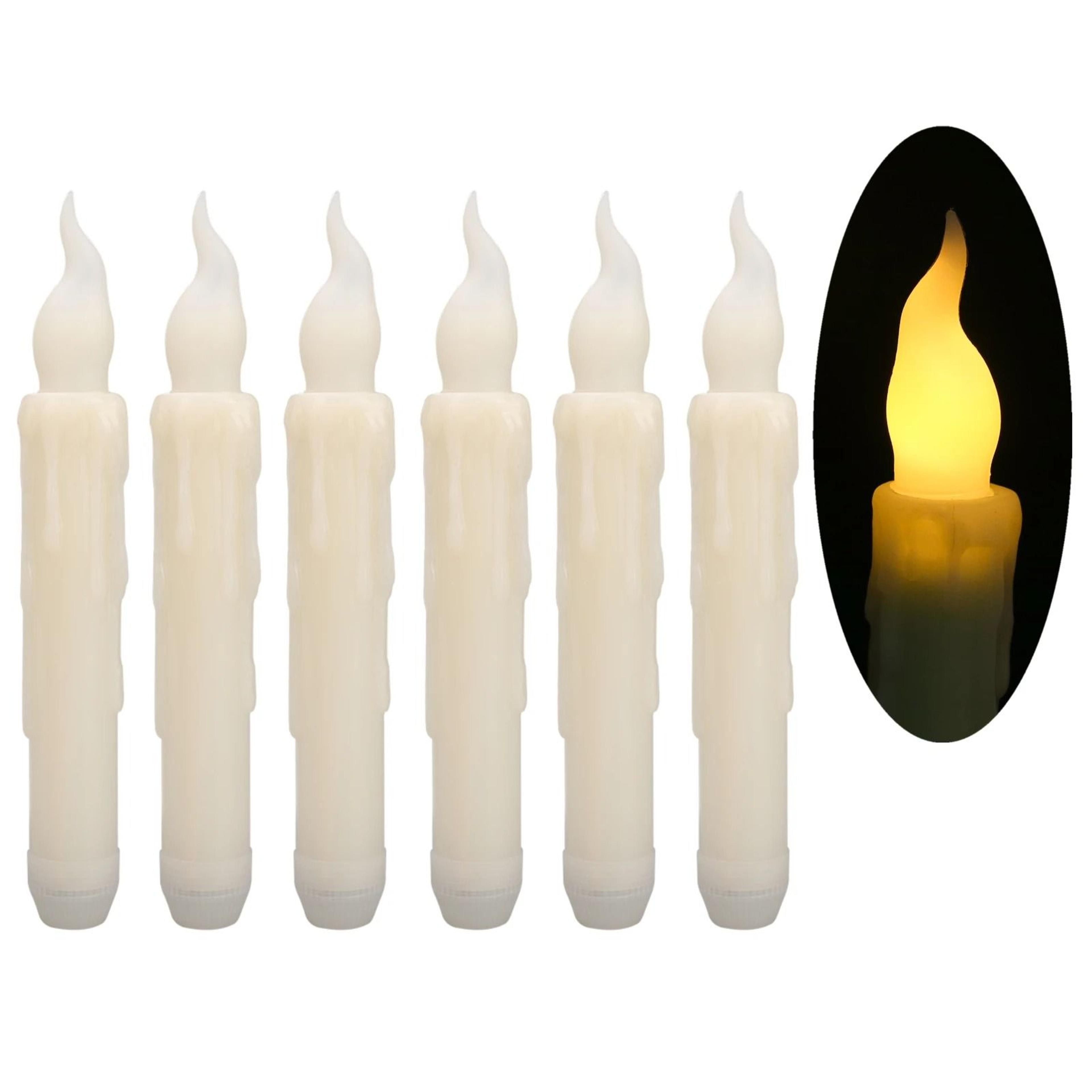 6 Pack Remote Control LED Flameless Decorative Candles Battery Timer Set 6