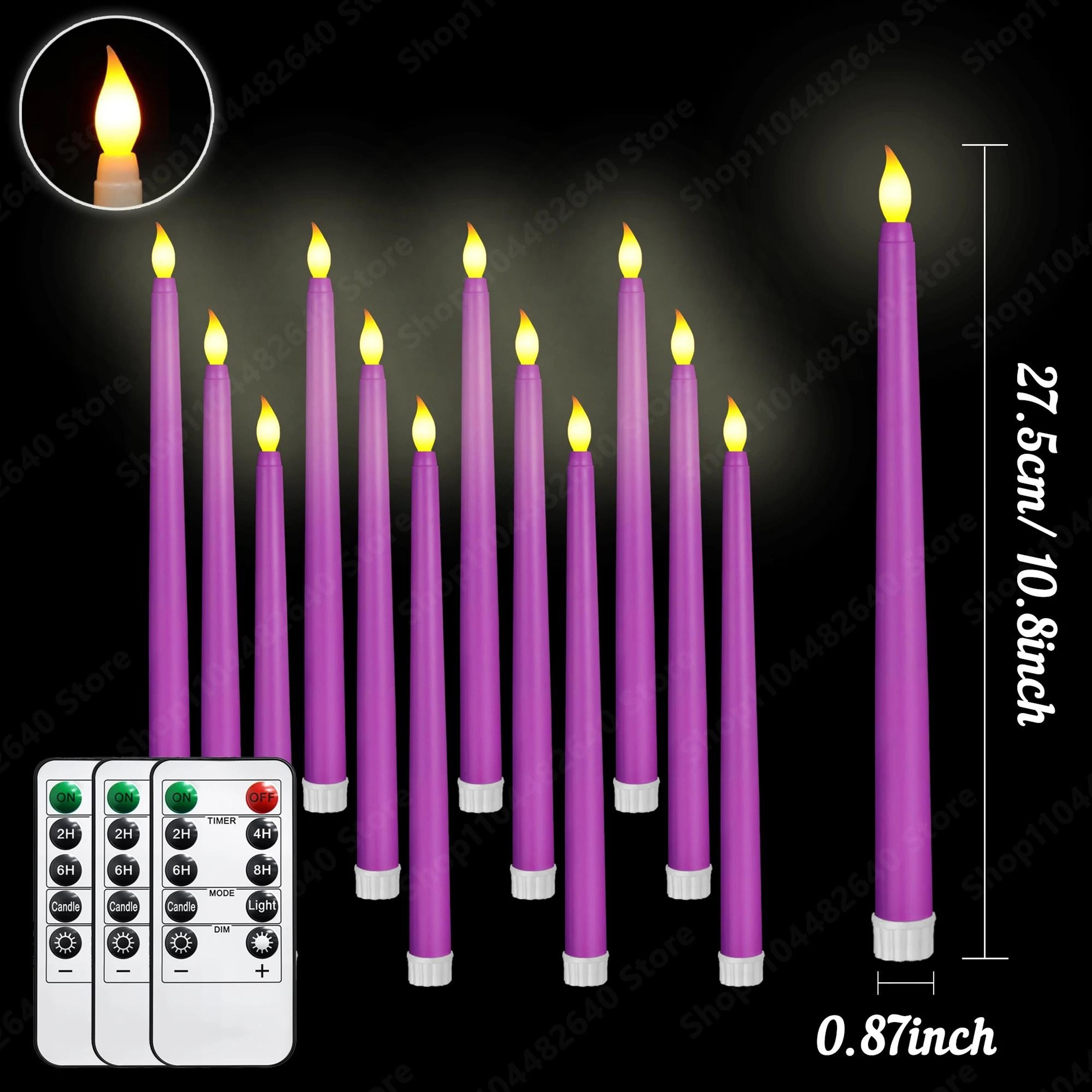 Bulk Flickering LED Flameless Taper Candles Remote Control Wedding Christmas Set 15