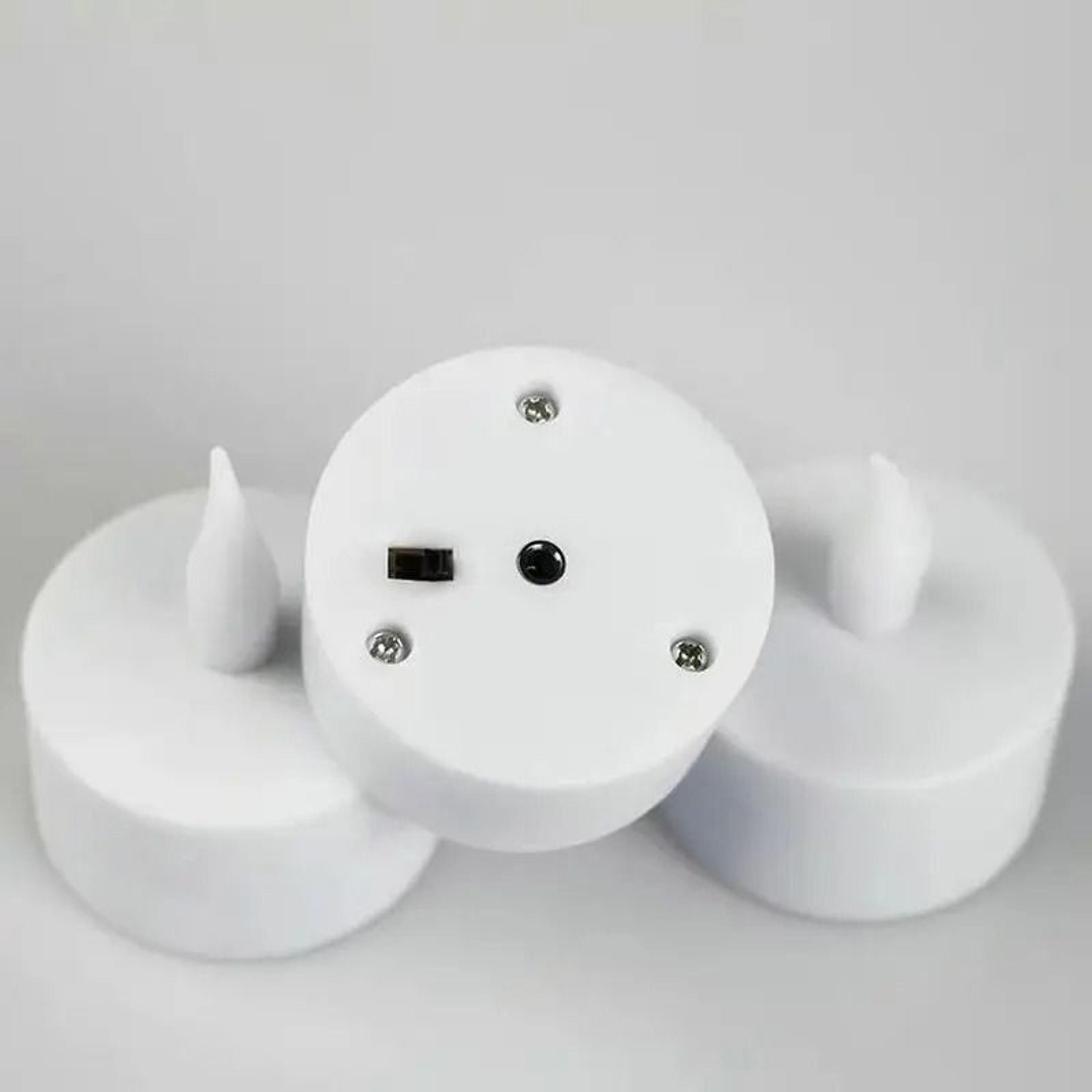 12 Pack Remote Rechargeable LED Tea Lights Flameless Electric Candles Set 2