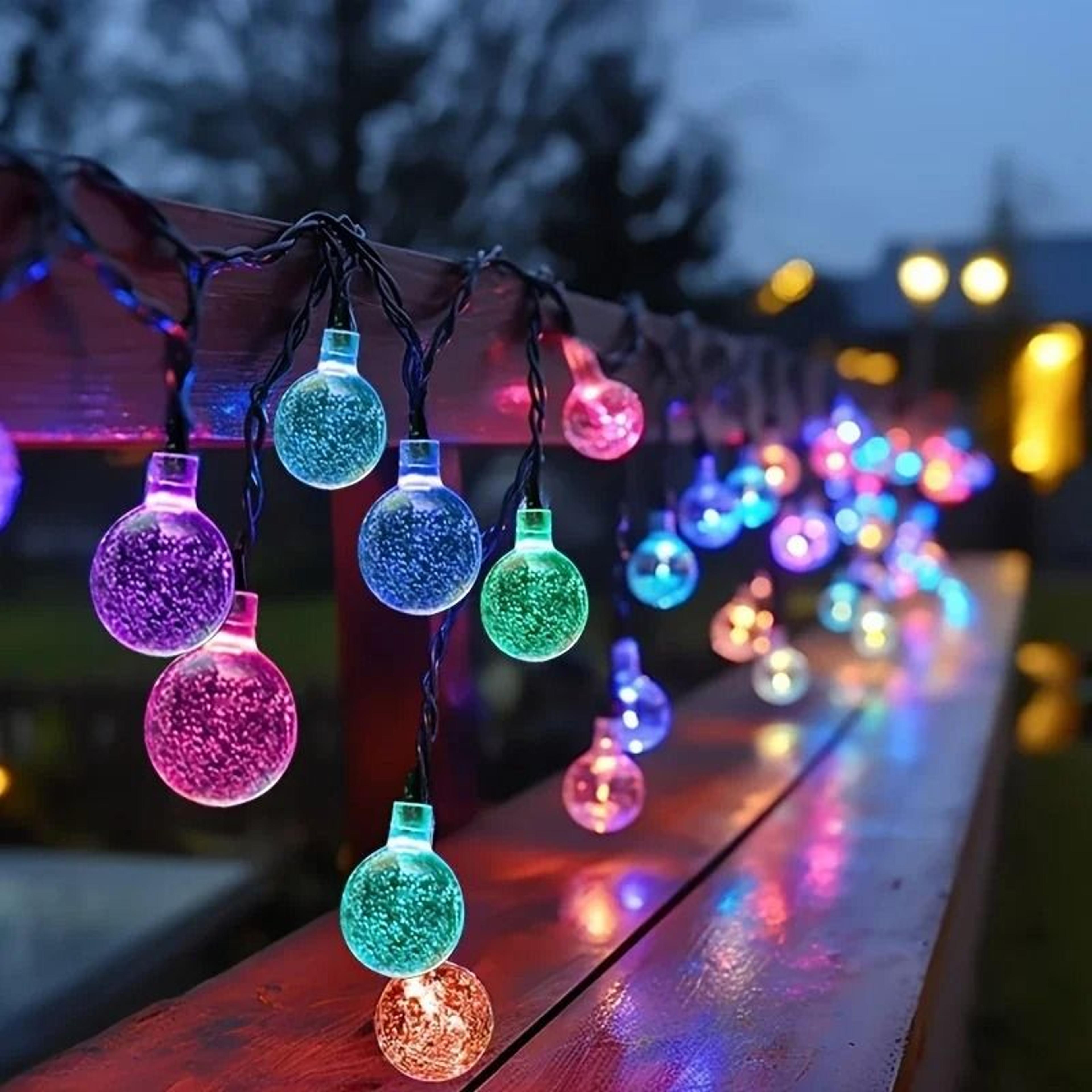 led string solar fairy lights 5m 20led warm waterproof garden christmas lamp