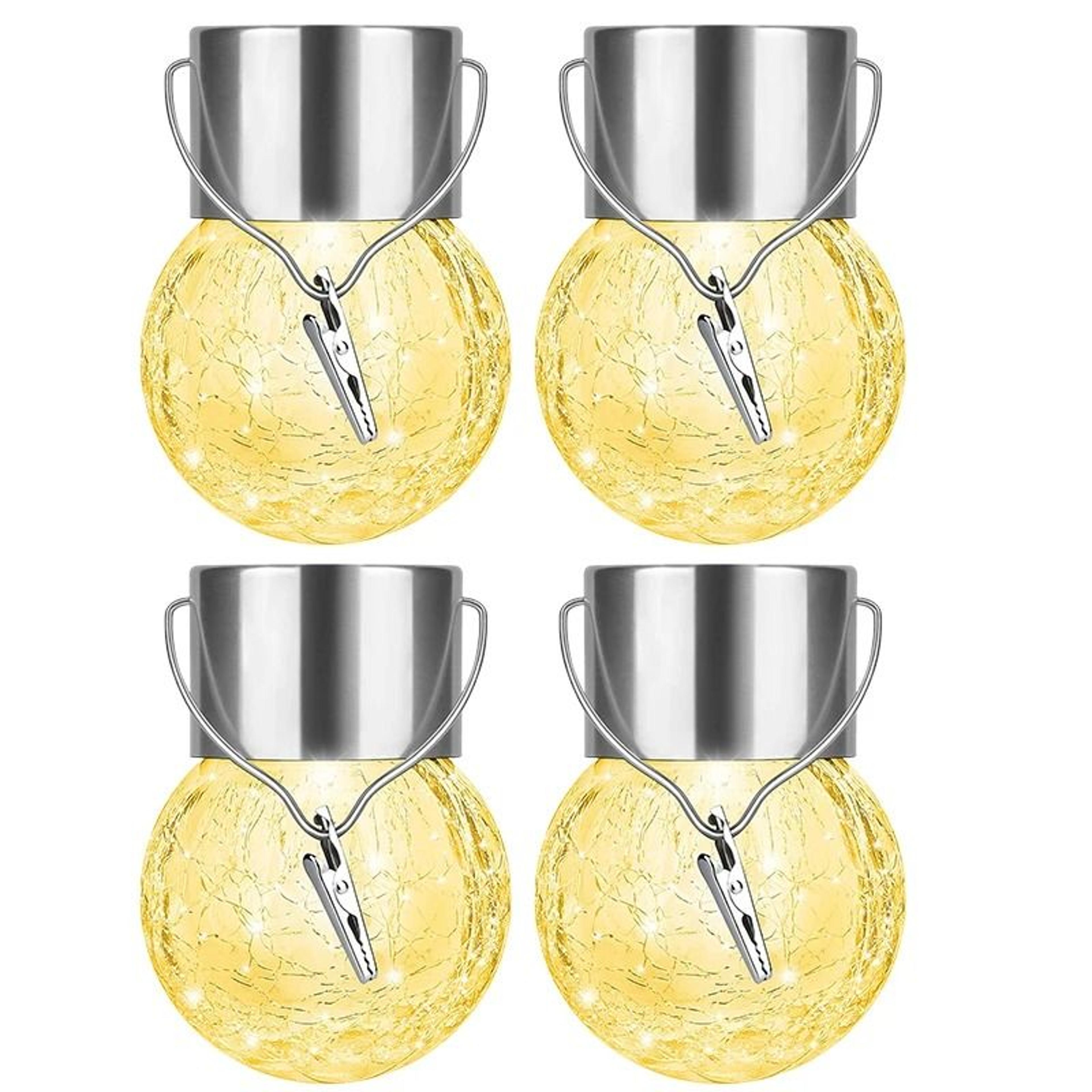 Solar Powered LED Festoon Bulb String Lights Outdoor Street Garden Decor Lamp 12