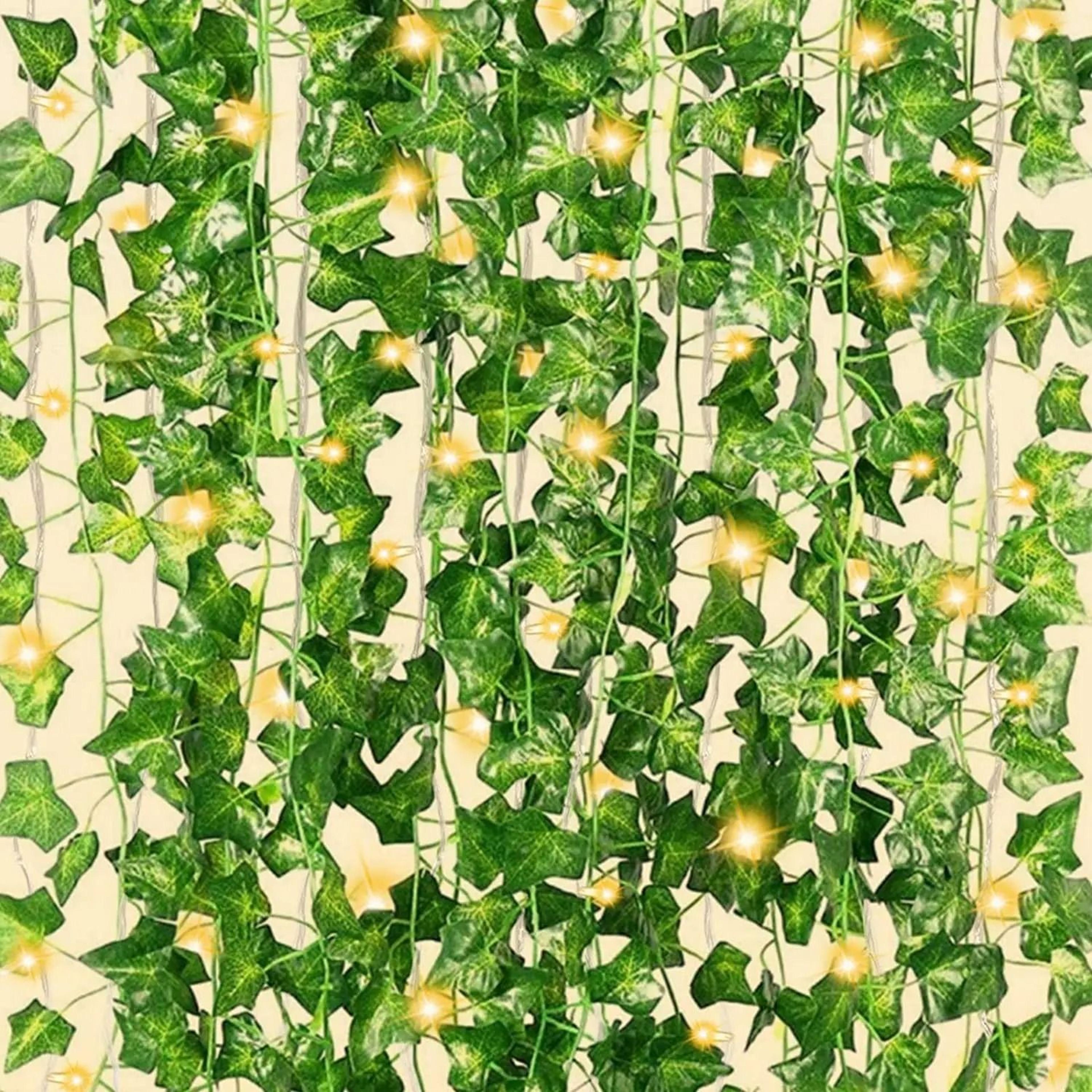 Solar Outdoor Maple Leaf Ivy Fairy String Lights Waterproof Garden Decor 4