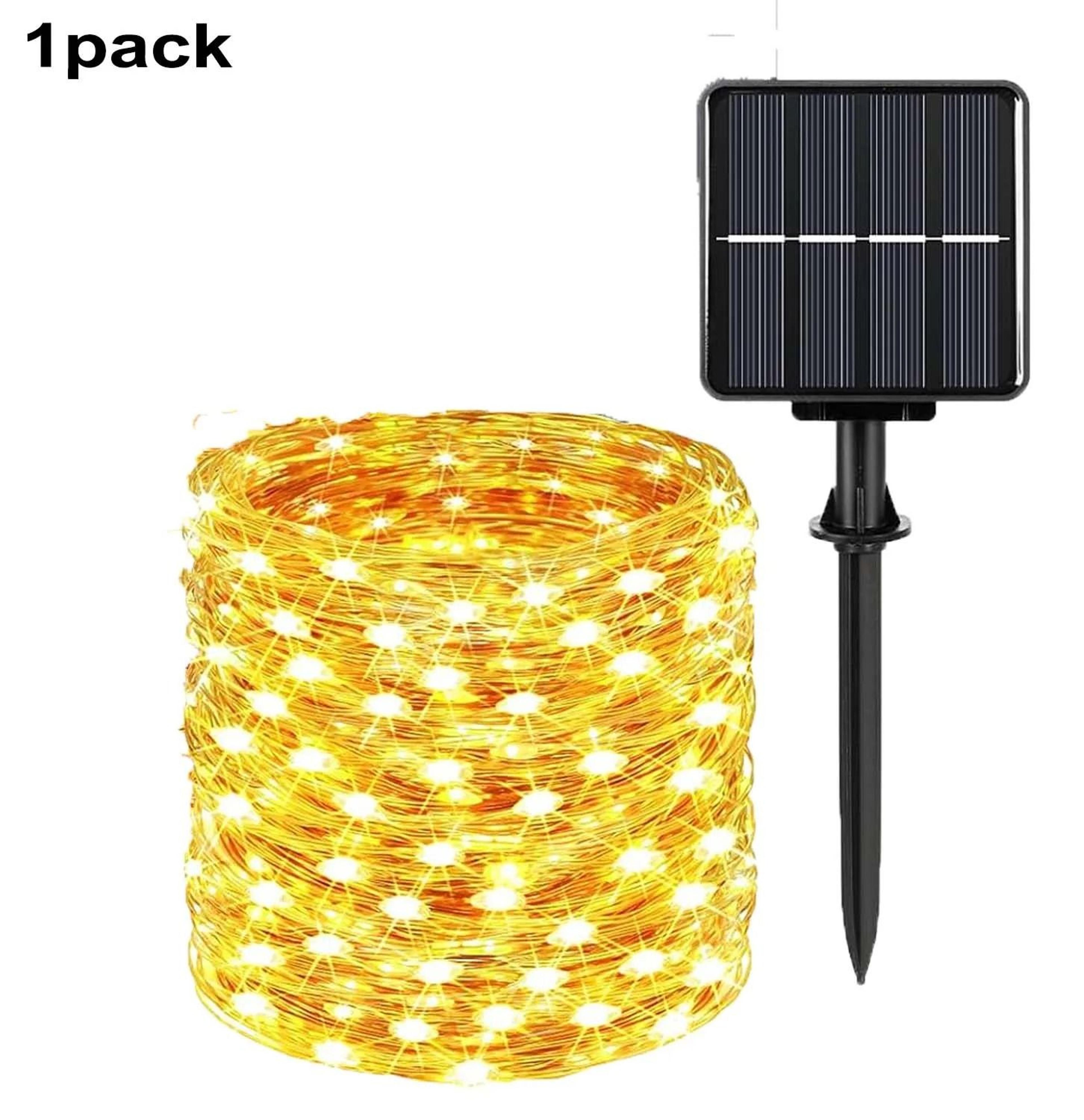 4Pack Solar Outdoor LED Fairy String Lights 8 Modes IP65 Waterproof Garden Decor 6